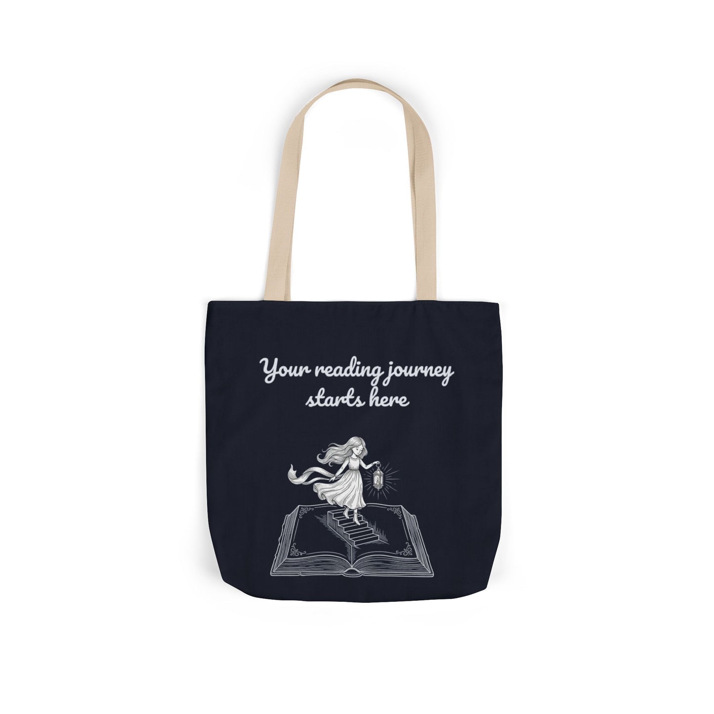 Whimsical Tote Bag - "Reading Journey"