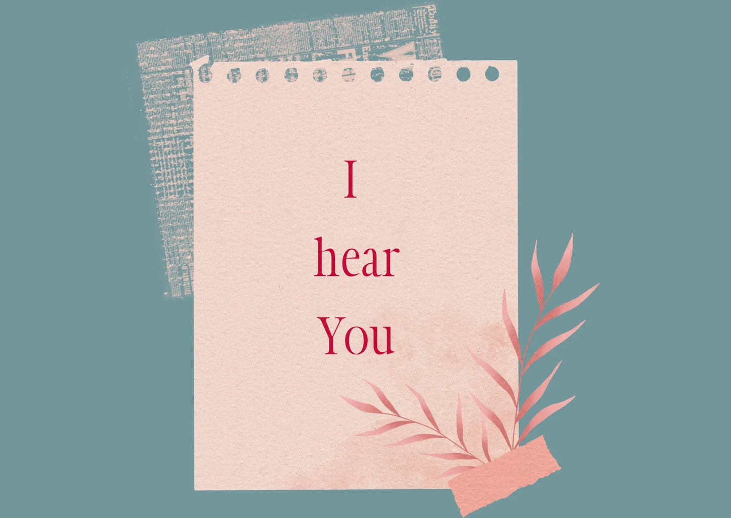 The Dreamer's Bookshop "Hear" Appreciation Card - The Dreamer's Bookshop.