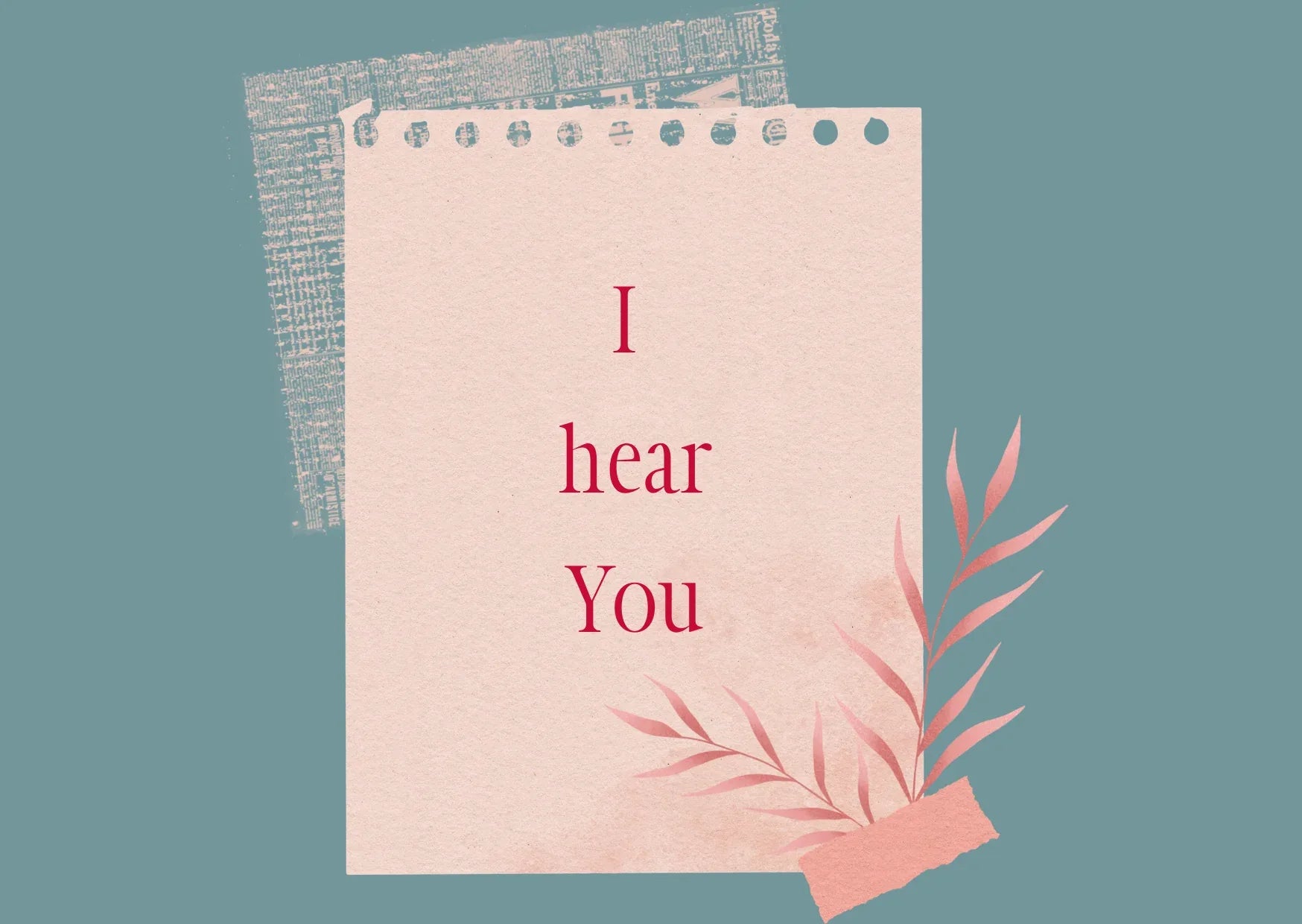 The Dreamer's Bookshop "Hear" Appreciation Card - The Dreamer's Bookshop.