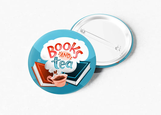 Irene Renon illustrations - Book Lover Gift, een pin voor boekenliefhebbers - The Dreamer's Bookshop.