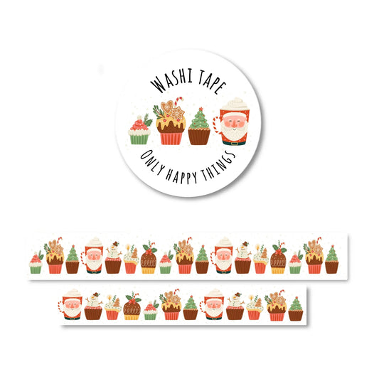 Only Happy Things Stationery - Washi tape kerstsnoepjes - The Dreamer's Bookshop.