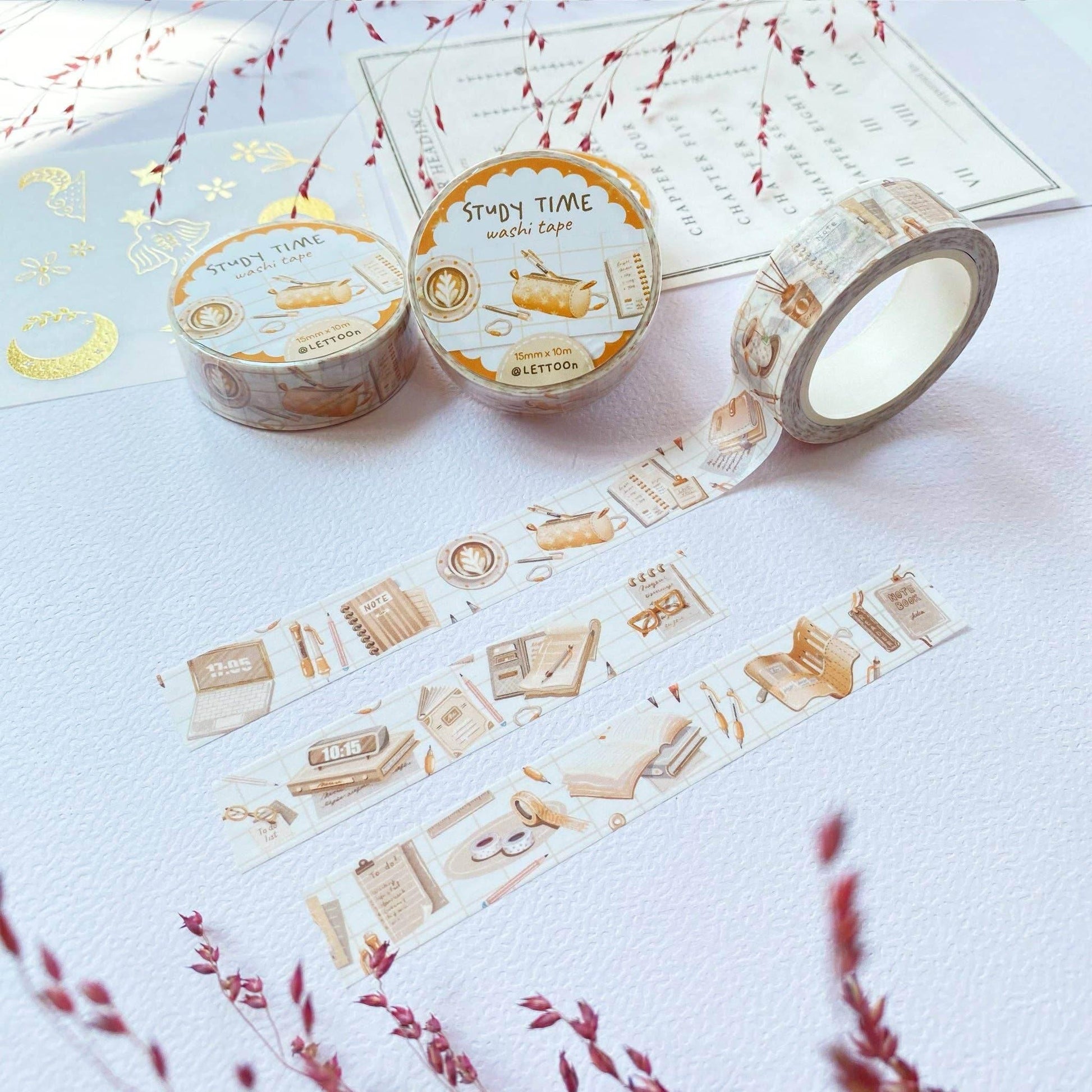 LETTOOn - Washi Tape - Studietijd - The Dreamer's Bookshop.