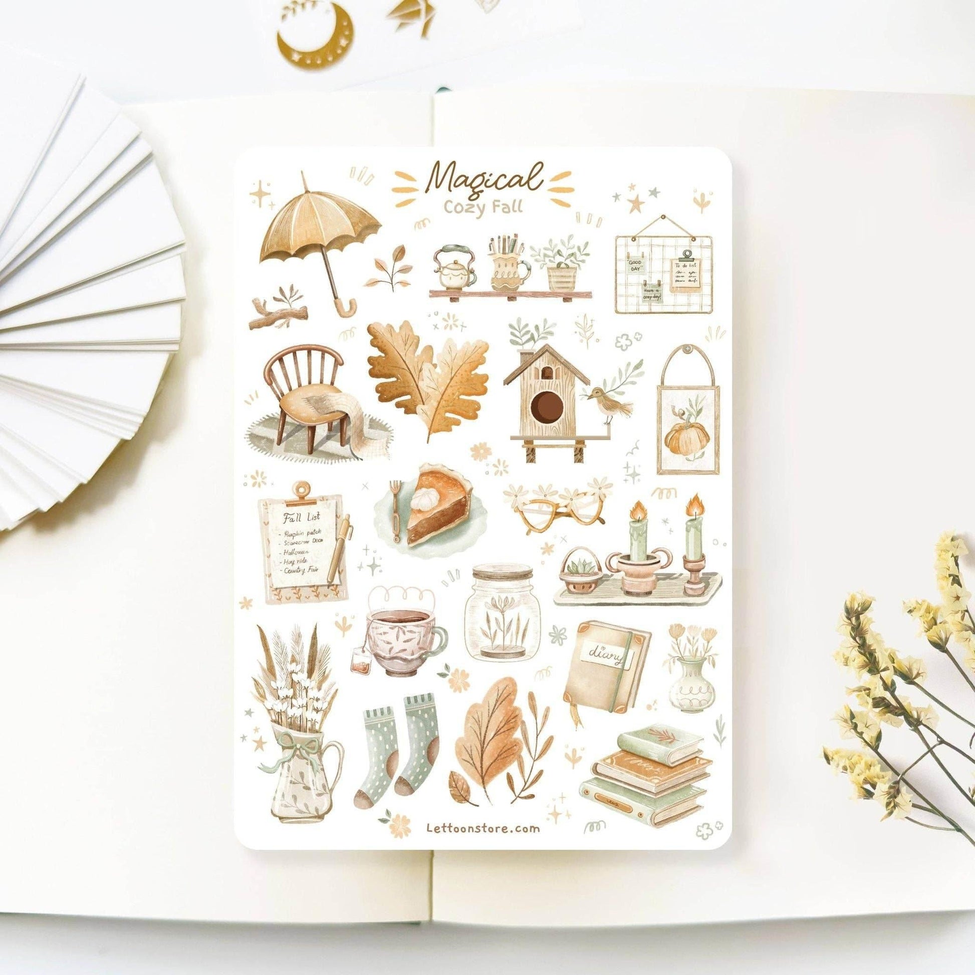 LETTOOn - Stickervel - Magical Cosy Fall - The Dreamer's Bookshop.