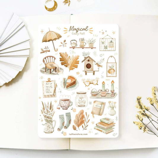 LETTOOn - Stickervel - Magical Cosy Fall - The Dreamer's Bookshop.