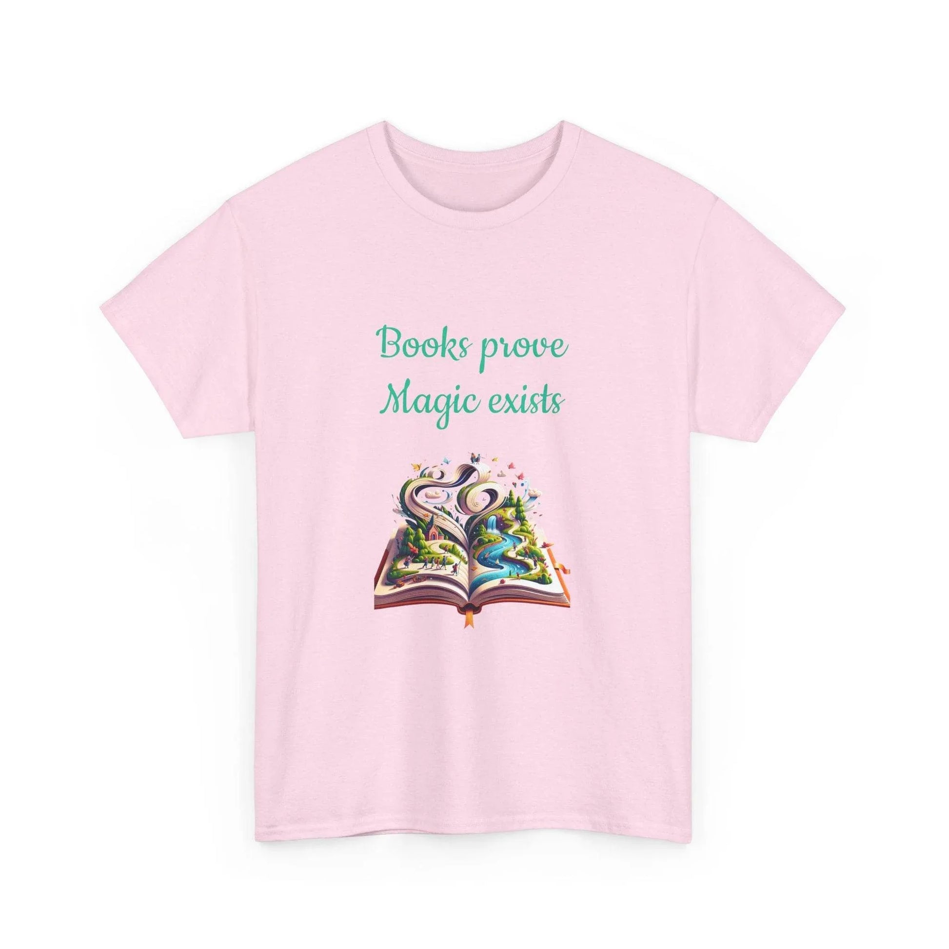 Magic exists - Unisex Heavy Cotton Tee for Book Lovers - The Dreamer's Bookshop.