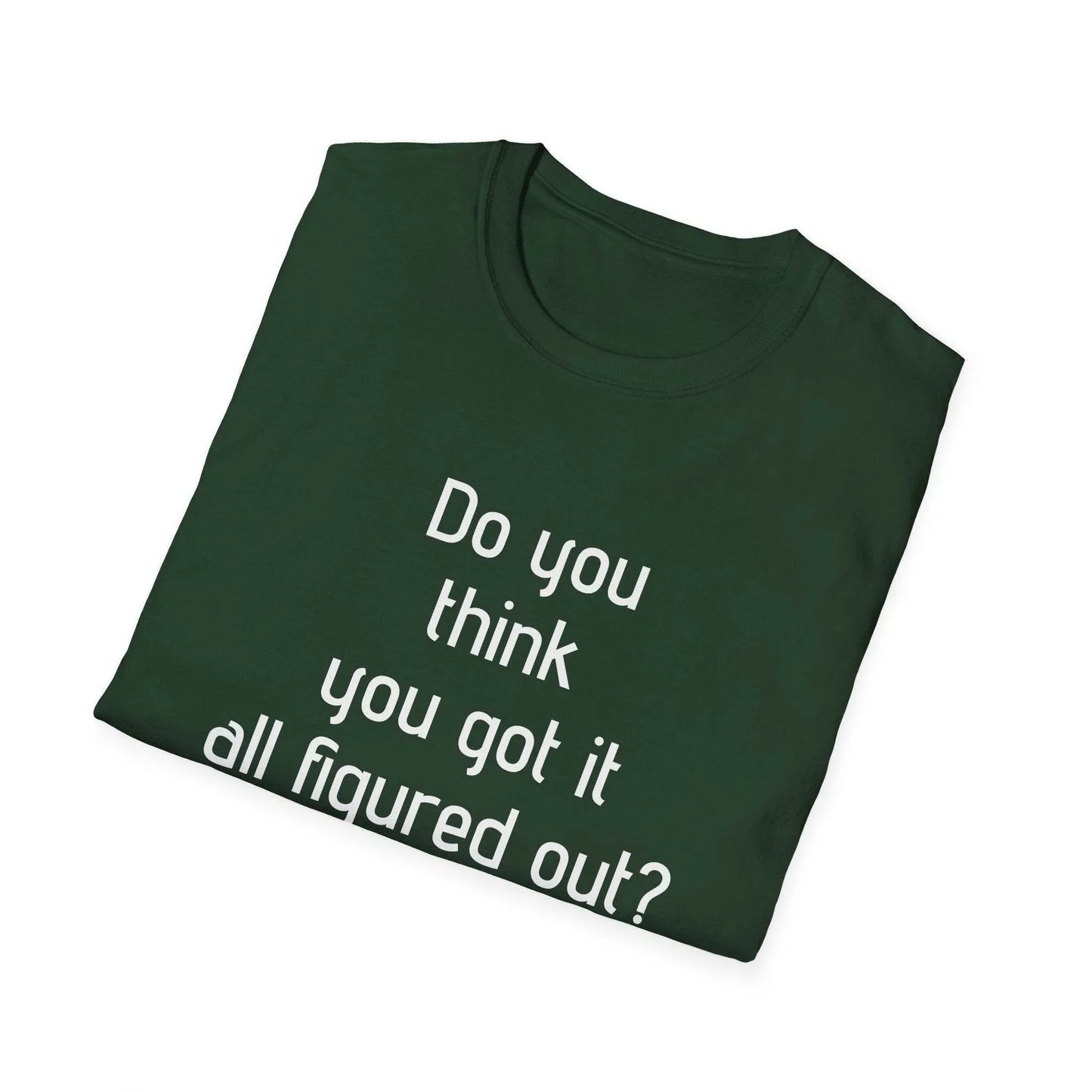 Inspirational Unisex Softstyle T-Shirt - 'Think Again' Motivational Design - The Dreamer's Bookshop.