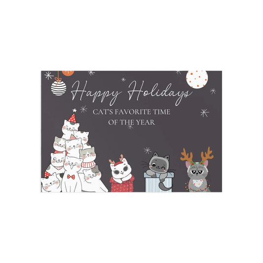 The Dreamer's Bookshop "Cat's XMas" Cute Christmas Cards - The Dreamer's Bookshop.