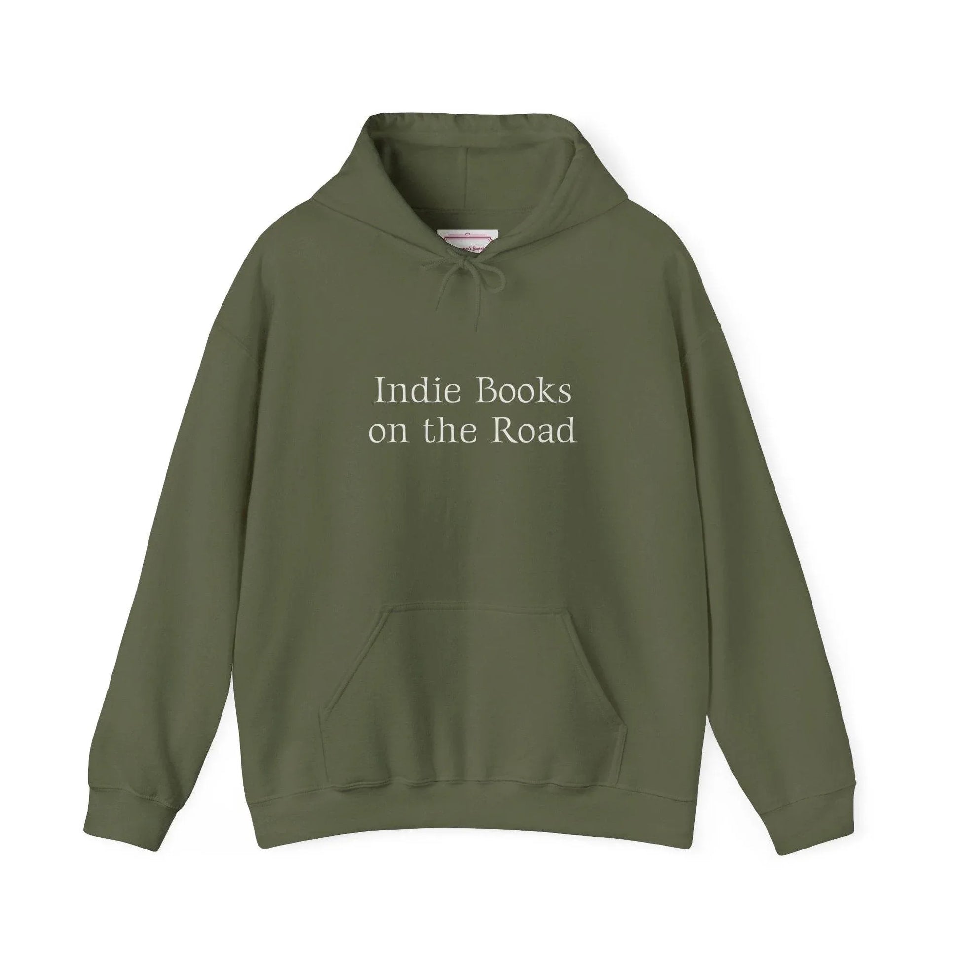 Indie Books on the Road Hooded Sweatshirt - Perfect for Book Lovers - The Dreamer's Bookshop.