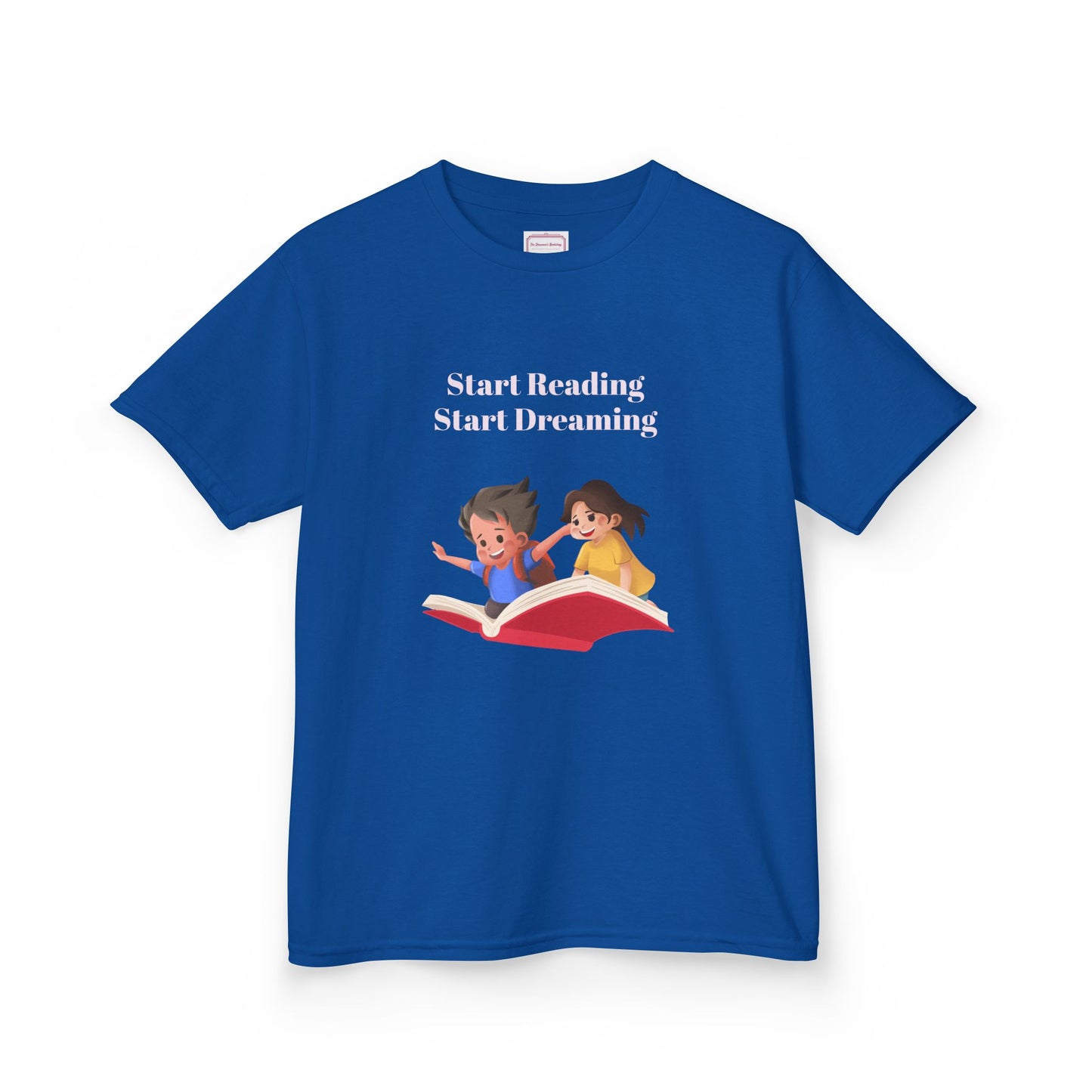 US (Ww) Kids Heavy Cotton™ Tee - Start Reading Start Dreaming Shirt