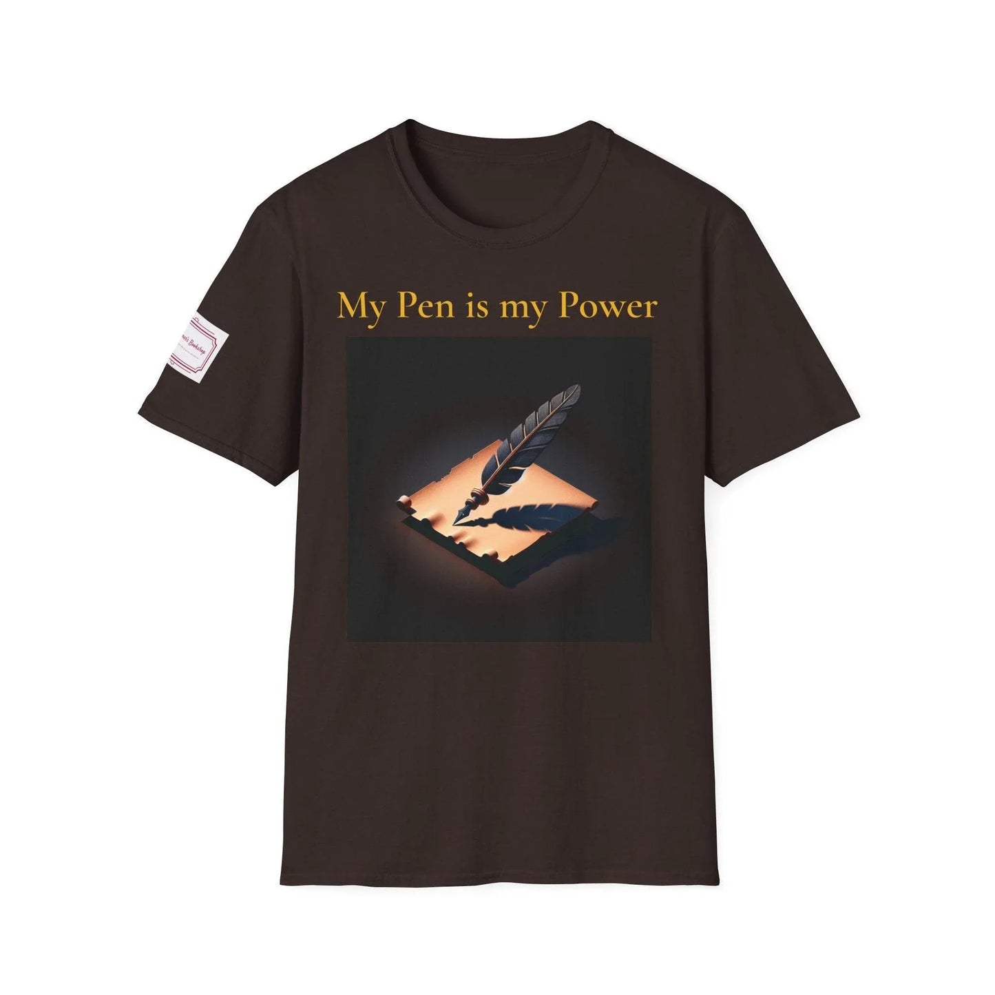 Inspirational Unisex Softstyle T-Shirt - 'My Pen' Motivational Design - The Dreamer's Bookshop.