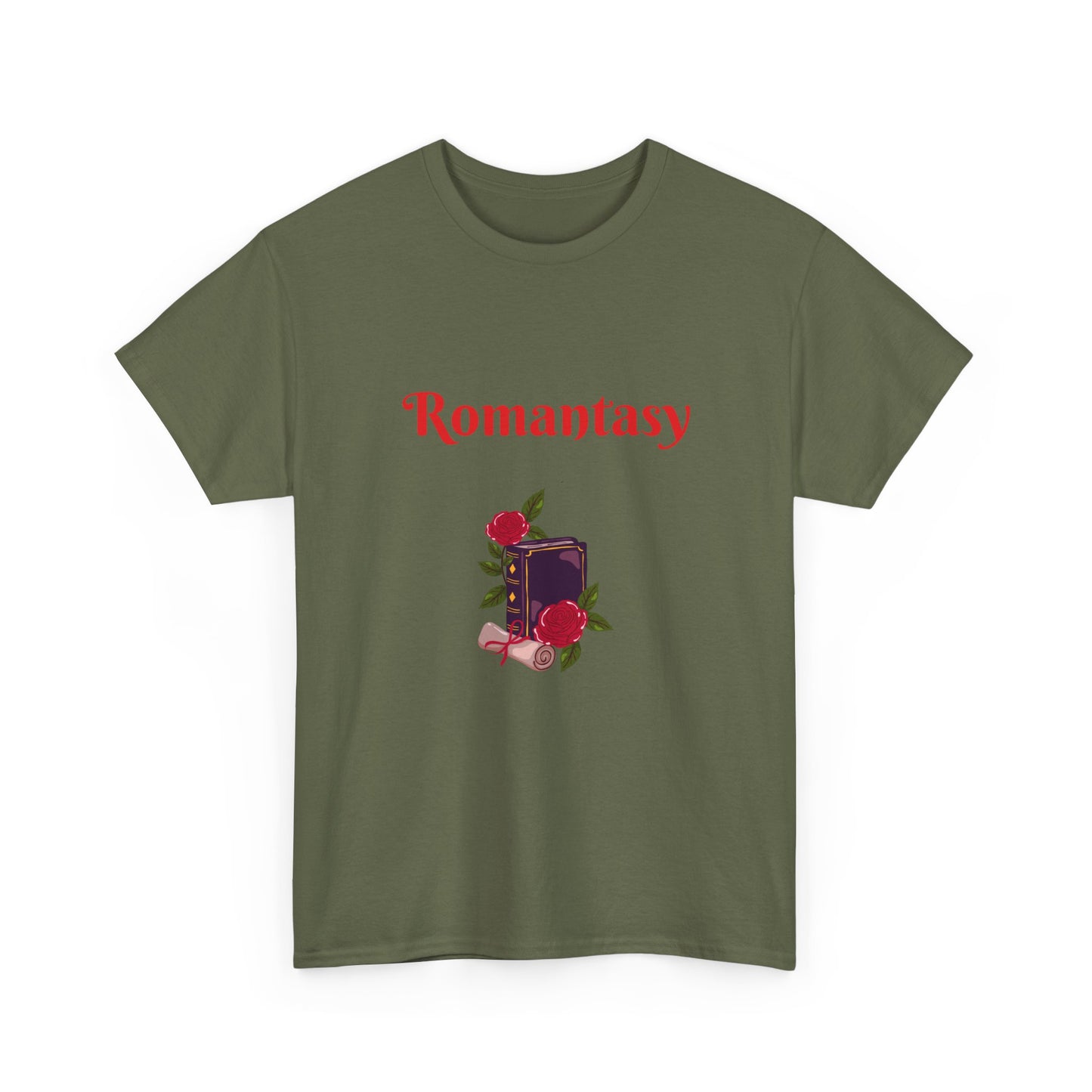 Fantasy -  Graphic Tee - Unisex Heavy Cotton T-Shirt Romantasy Books