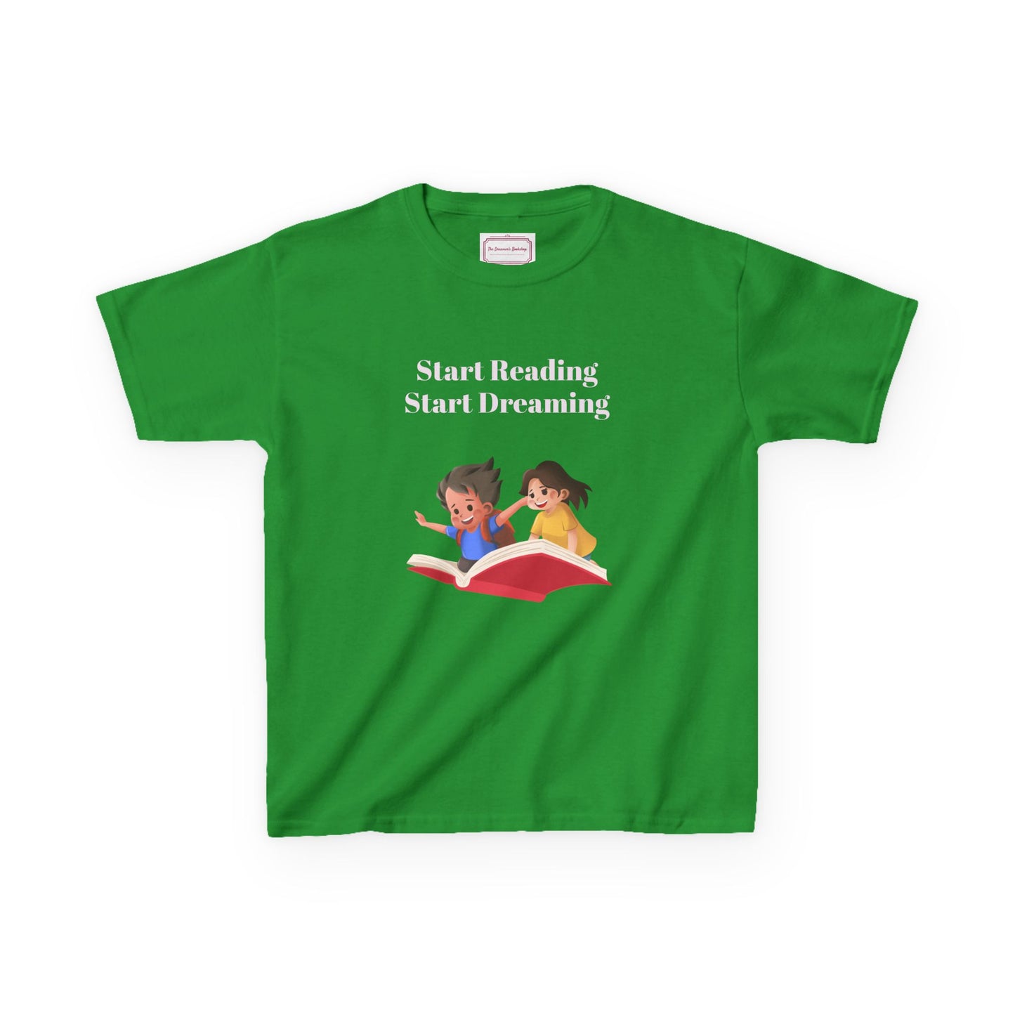 UK - Kids Heavy Cotton Tee - "Start Reading, Start Dreaming"