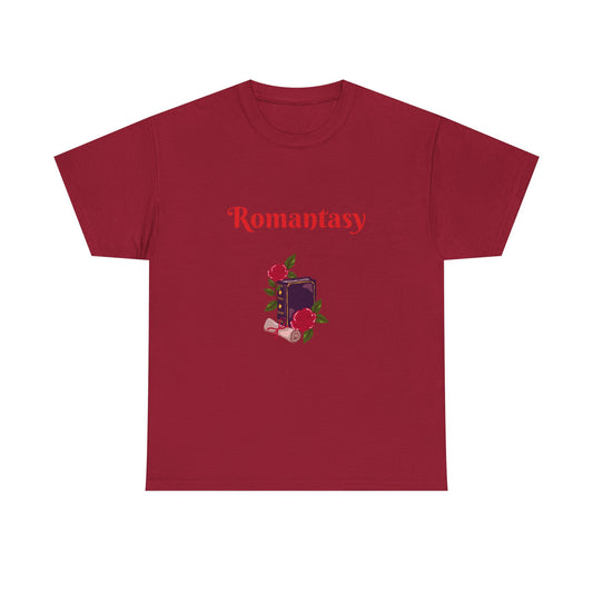 Fantasy -  Graphic Tee - Unisex Heavy Cotton T-Shirt Romantasy Books