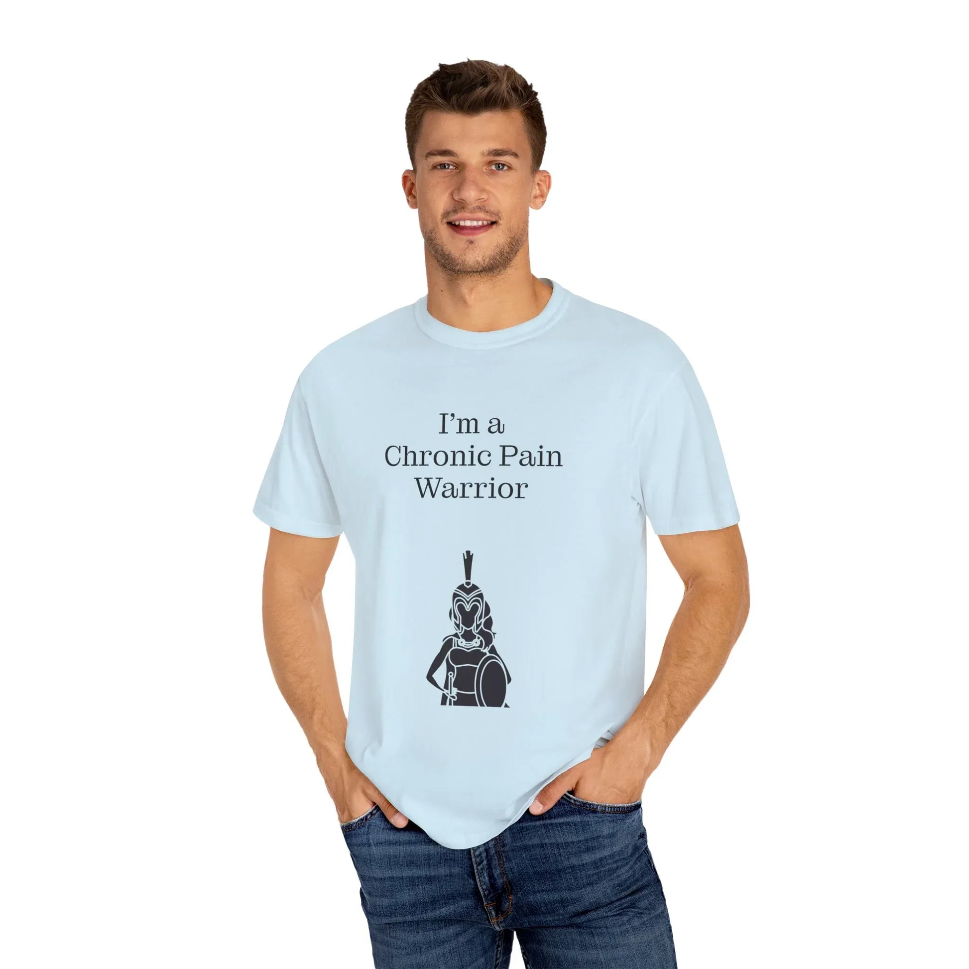 Chronic Pain Warrior Unisex Garment-Dyed T-Shirt - Empowering Supportive Apparel - The Dreamer's Bookshop.