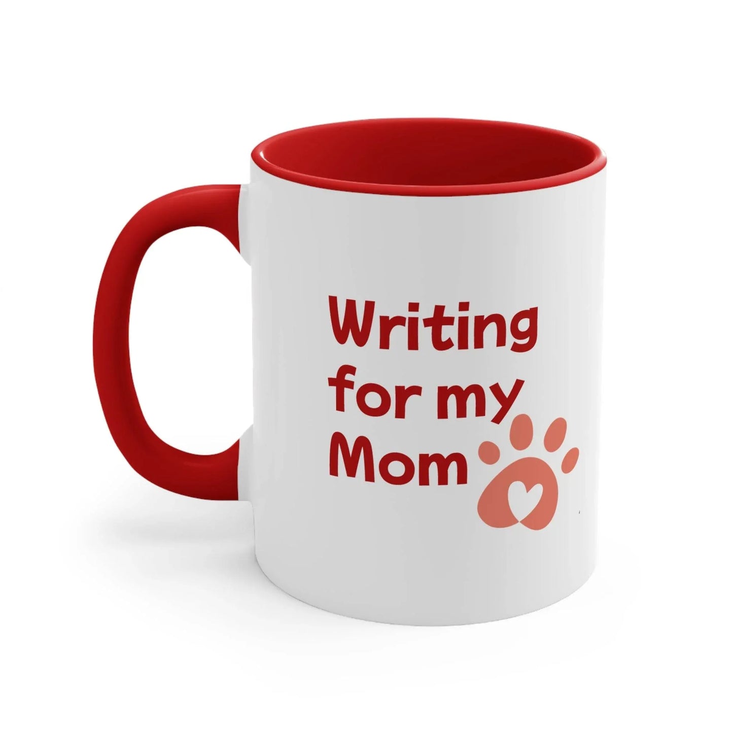 Funny Colorful Accent Mug - 11oz Dog Writer Coffee Cup - The Dreamer's Bookshop.
