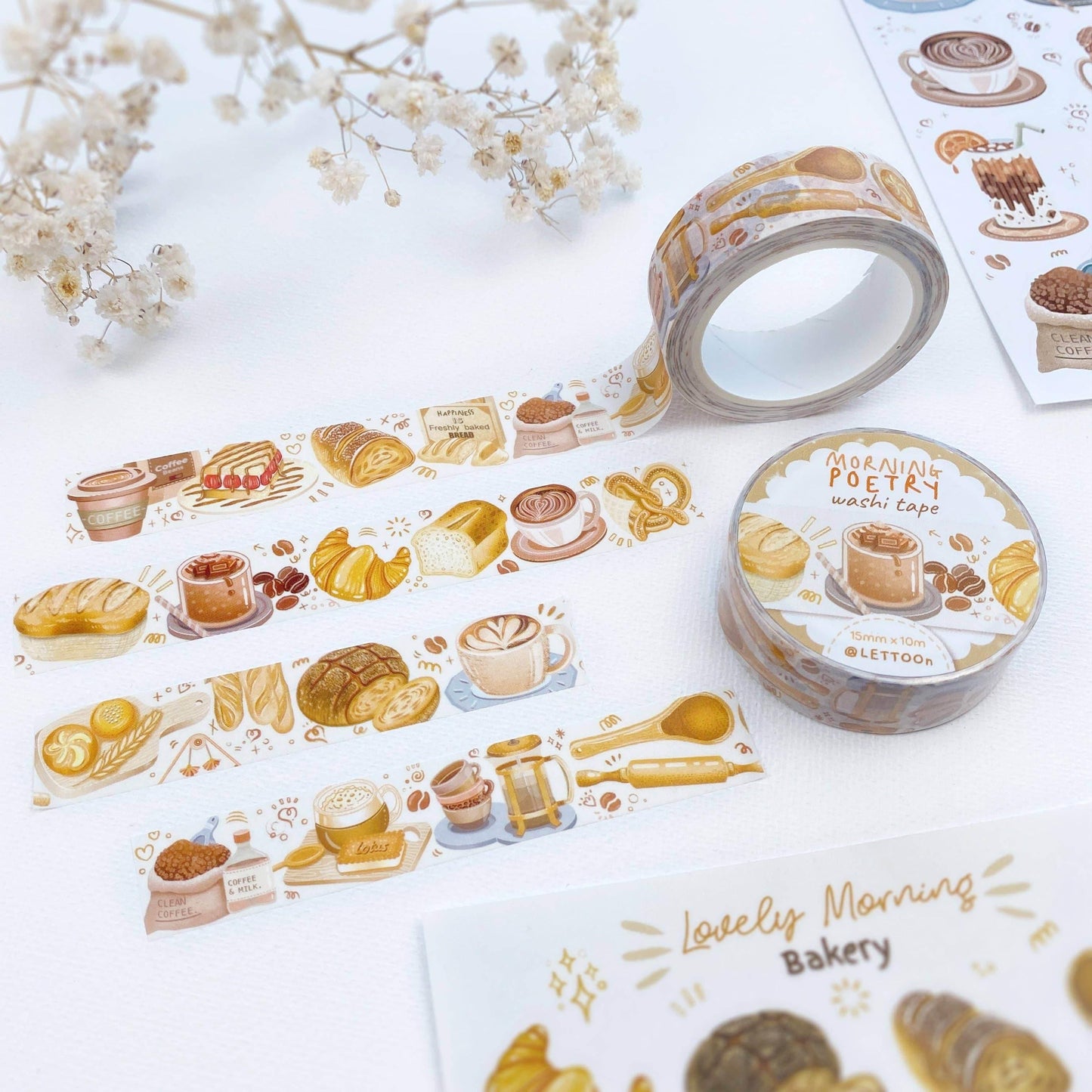 LETTOOn - Washi Tape - Ochtendpoëzie - The Dreamer's Bookshop.