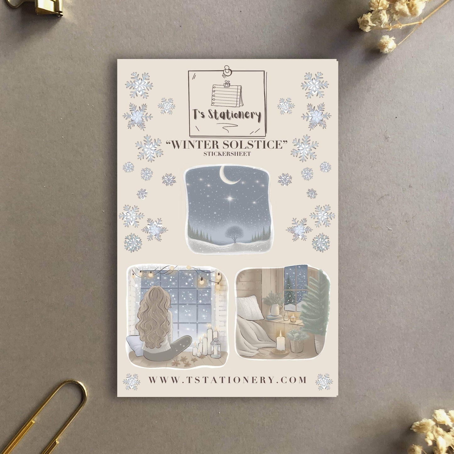 T's Stationery - „Winterzonnewende” - The Dreamer's Bookshop.