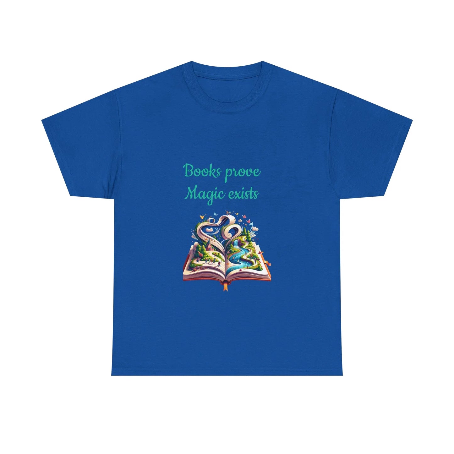 Book Lover's Unisex Heavy Cotton Tee - "Magic Exists" - The Dreamer's Bookshop.