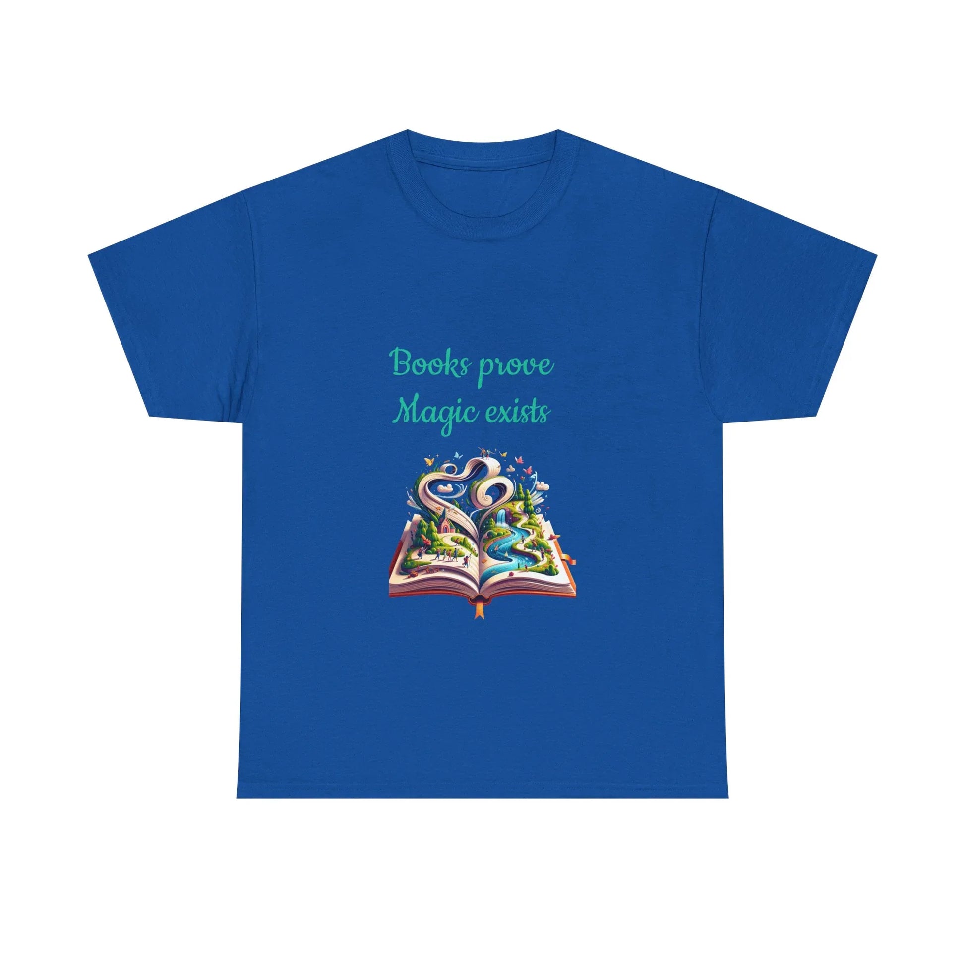 Book Lover's Unisex Heavy Cotton Tee - "Magic Exists" - The Dreamer's Bookshop.