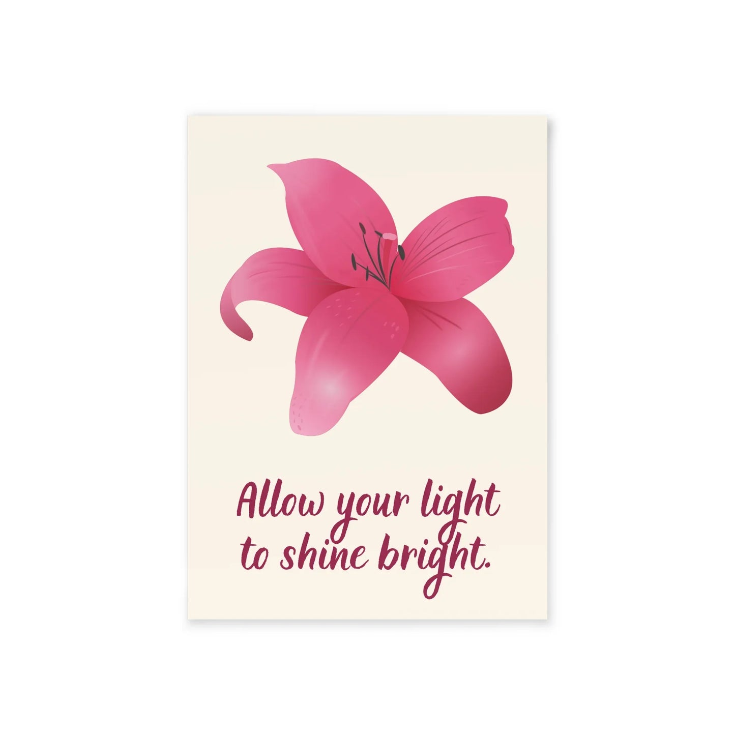The Dreamer's Bookshop - Love Yourself Card "Your light" - The Dreamer's Bookshop.