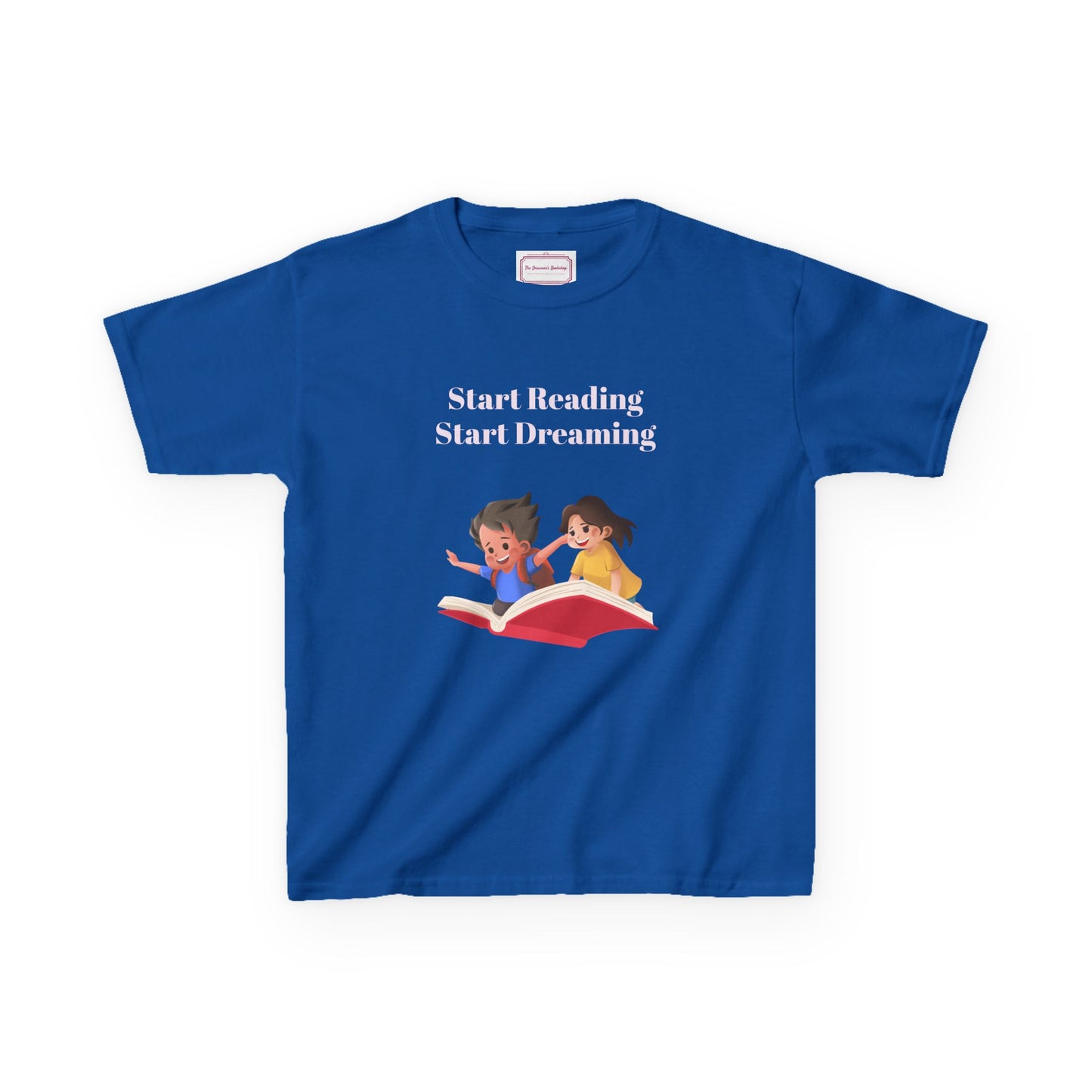 UK - Kids Heavy Cotton Tee - "Start Reading, Start Dreaming"