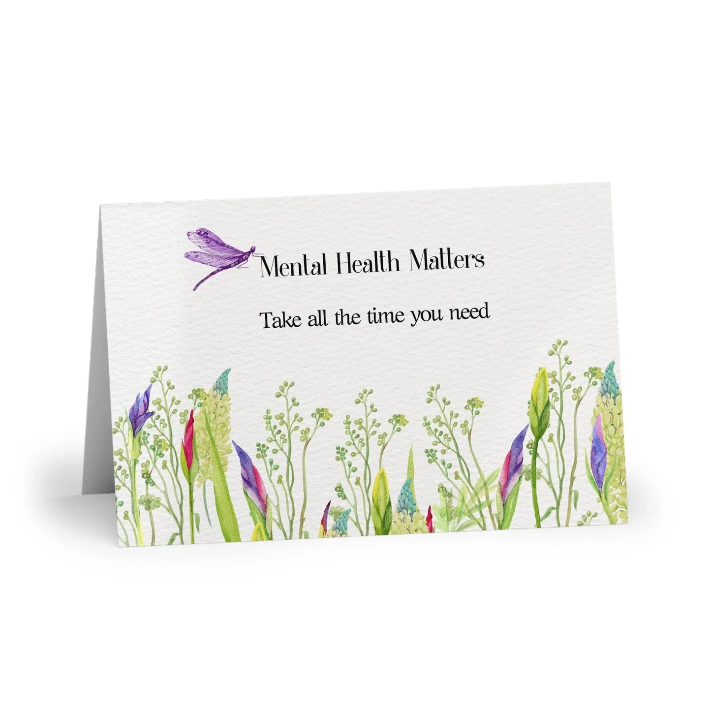 Watercolor "Take Time" Mental Health Matters Art Print - The Dreamer's Bookshop.
