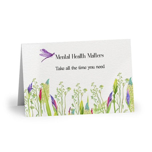 Watercolor "Take Time" Mental Health Matters Art Print - The Dreamer's Bookshop.