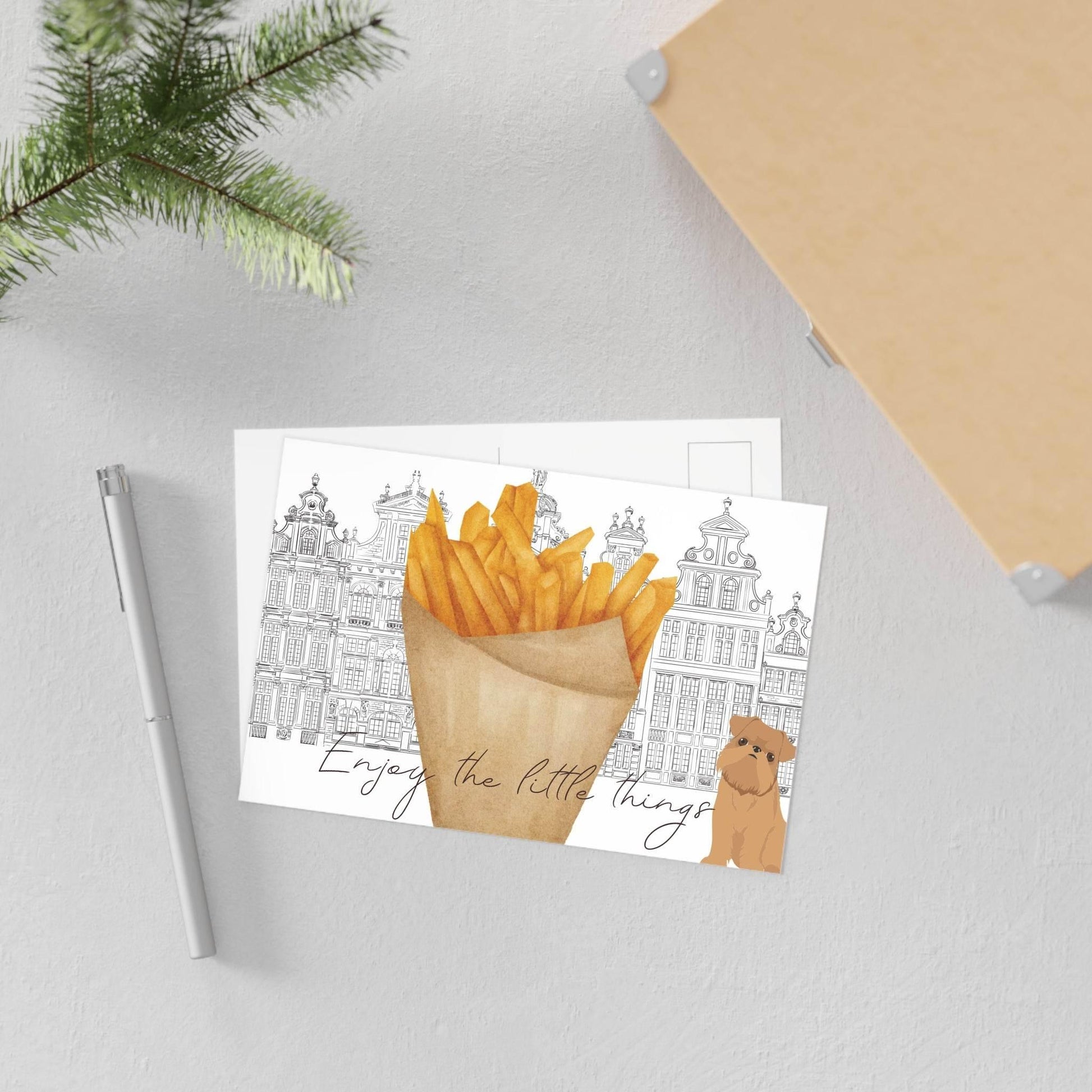 The Dreamer's Bookshop "Belgian Fries" Enjoy the Little Things Card - The Dreamer's Bookshop.