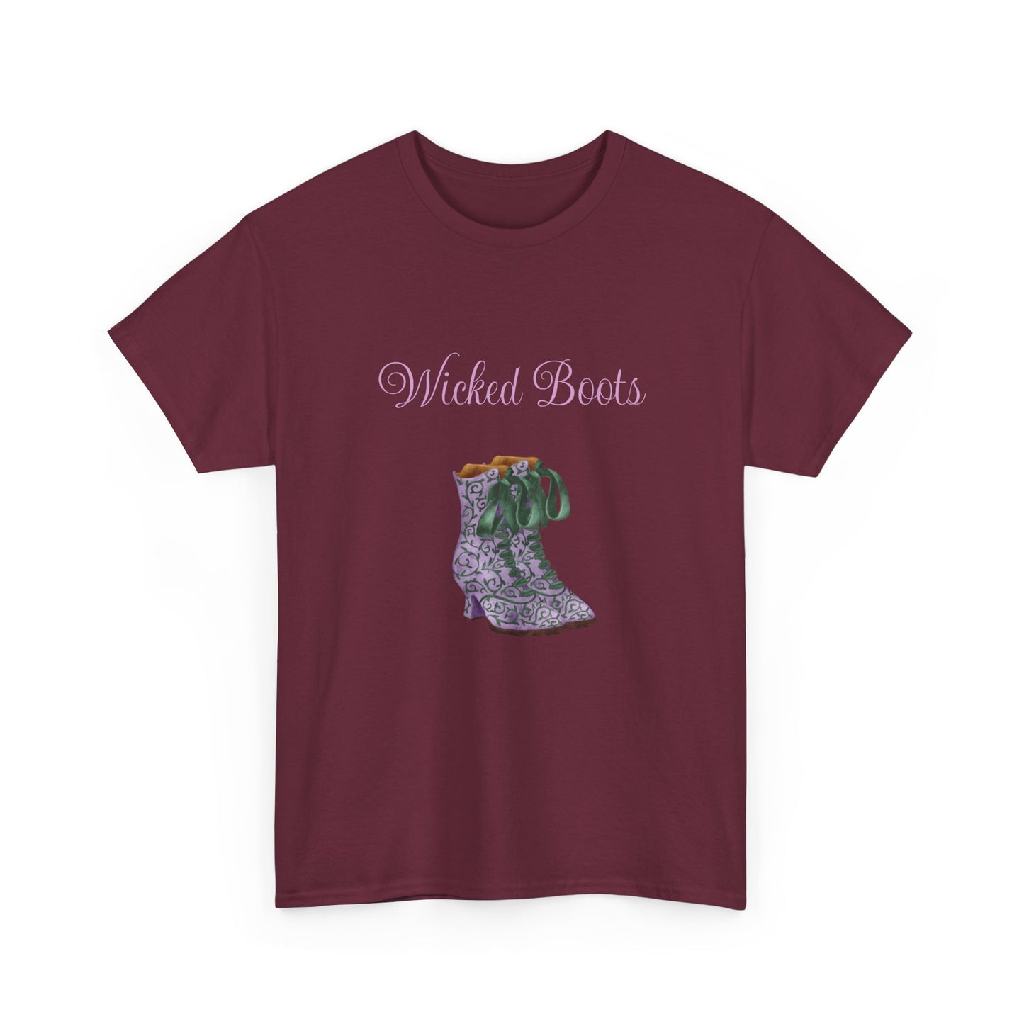 Wicked Boots Graphic Tee - Unisex Heavy Cotton T-Shirt for Nature Lovers