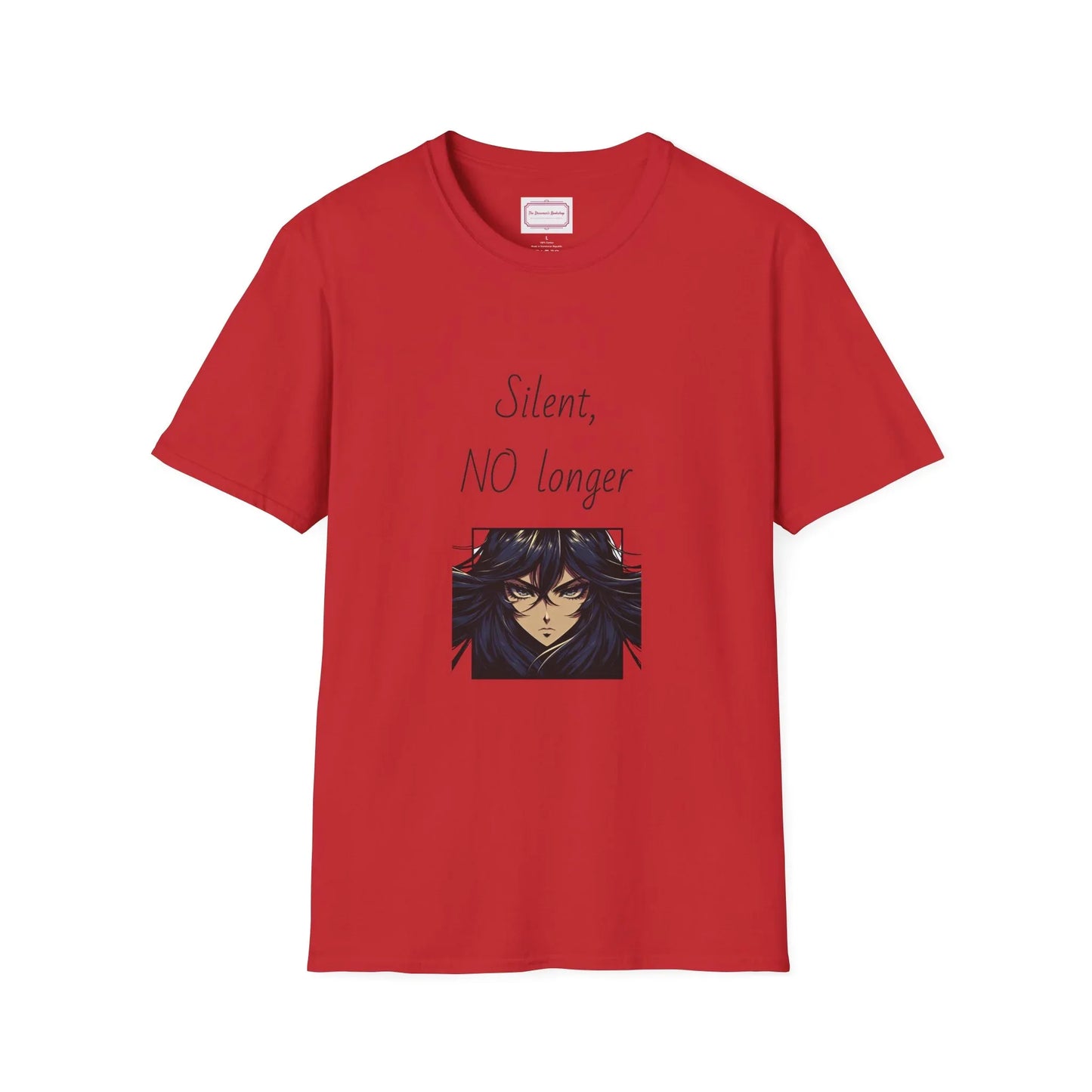 Inspirational Unisex Softstyle T-Shirt - "Silent, NO longer" - The Dreamer's Bookshop.