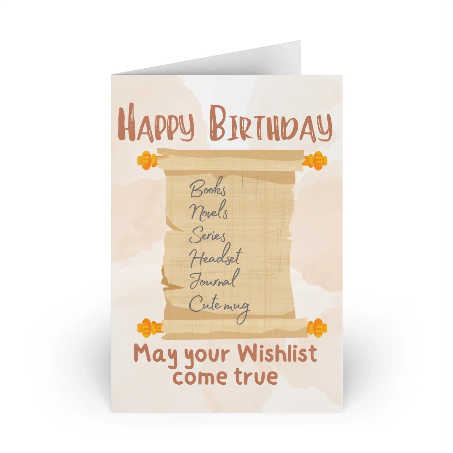 The Dreamer's Bookshop "Wishlist" Birthday Card - The Dreamer's Bookshop.