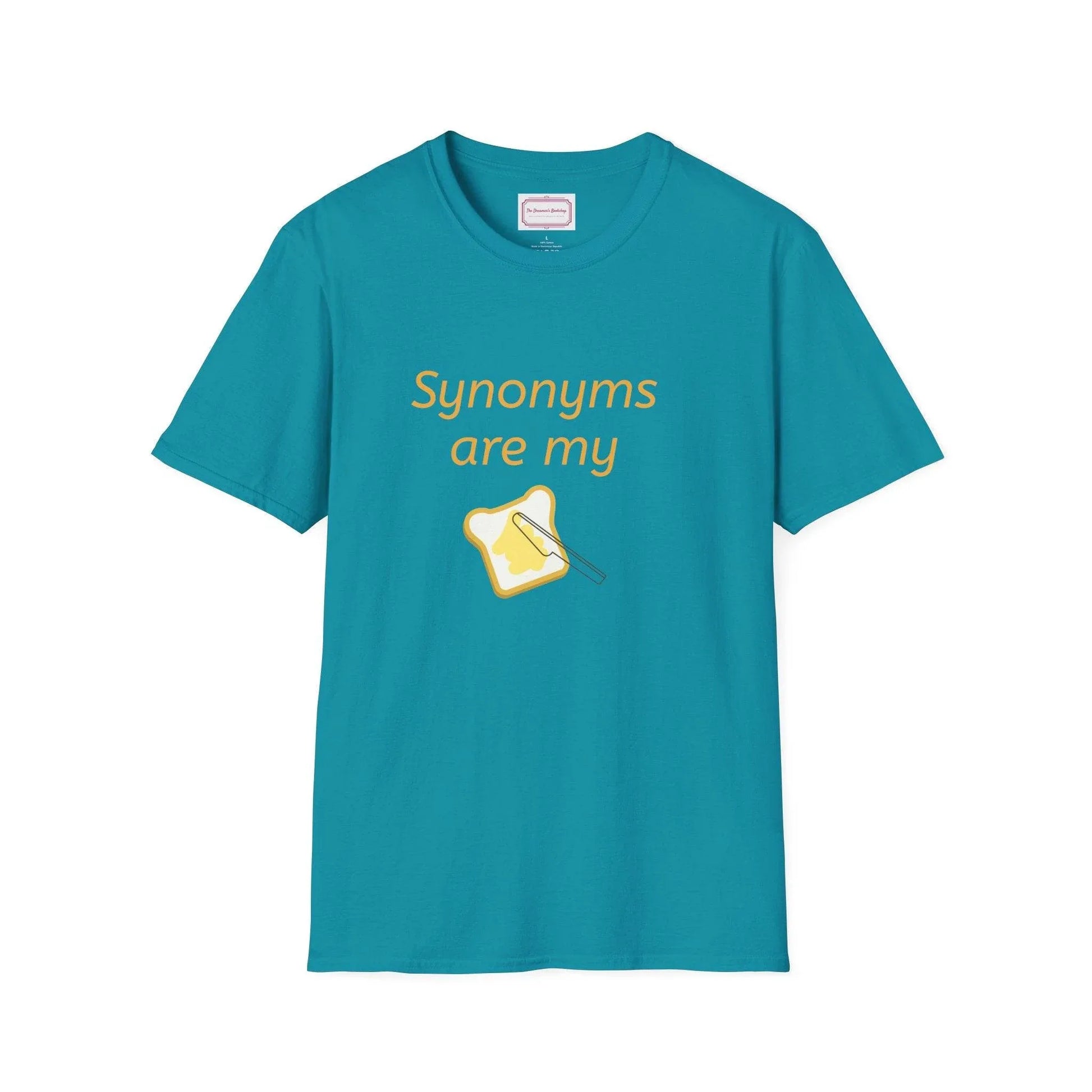Synonyms Are My Jam Unisex Softstyle T-Shirt - Perfect Gift for Word Lovers - The Dreamer's Bookshop.