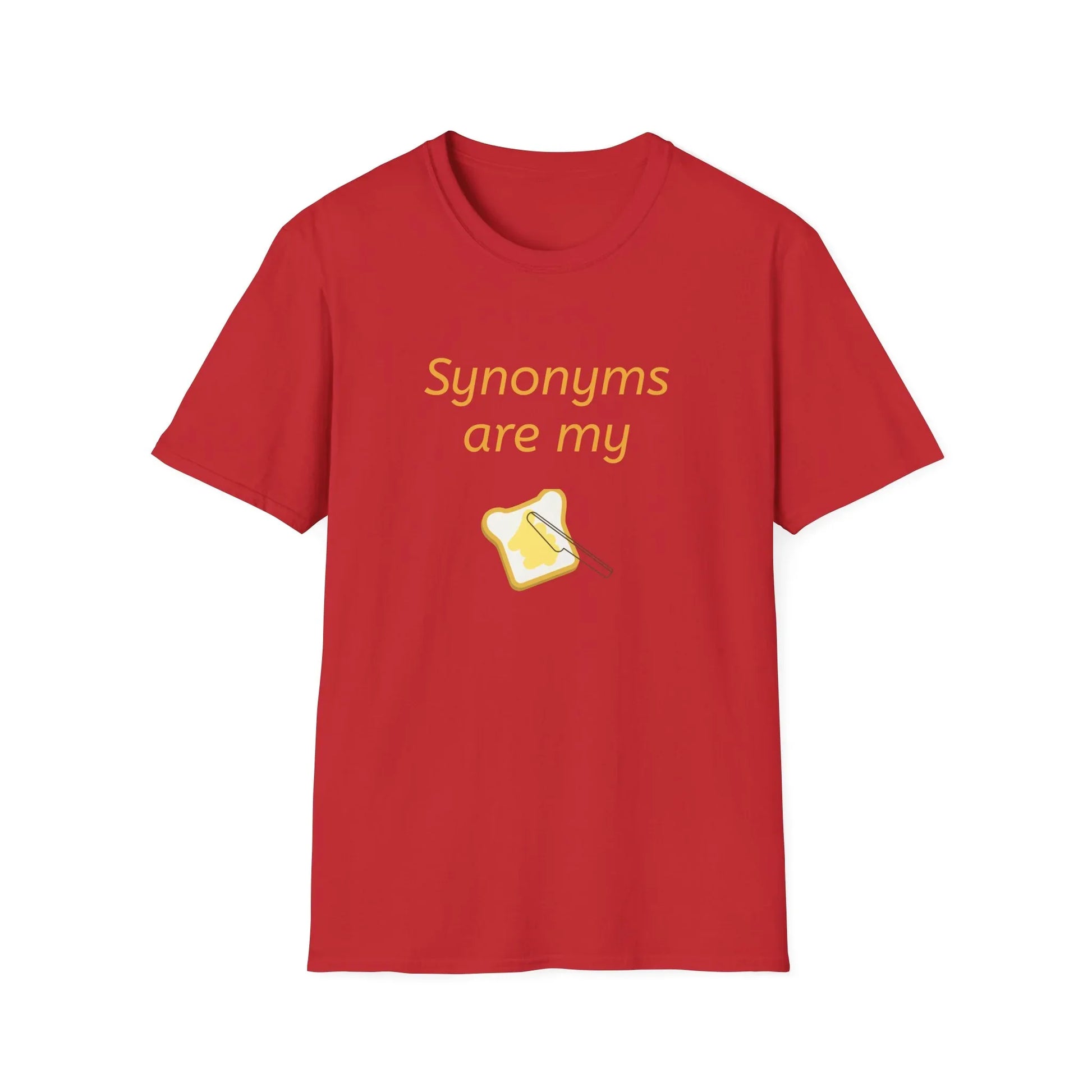 Funny "Synonyms Are My Jam" T-Shirt - Perfect Gift for Writers and Teachers - The Dreamer's Bookshop.
