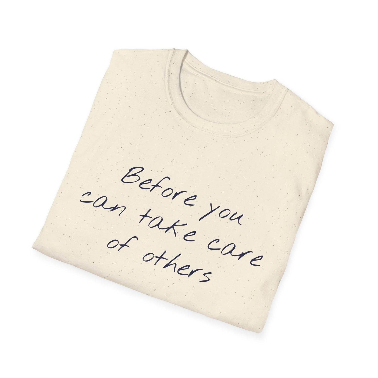 Unisex Softstyle T-Shirt - 'Take Care' Inspirational - The Dreamer's Bookshop.