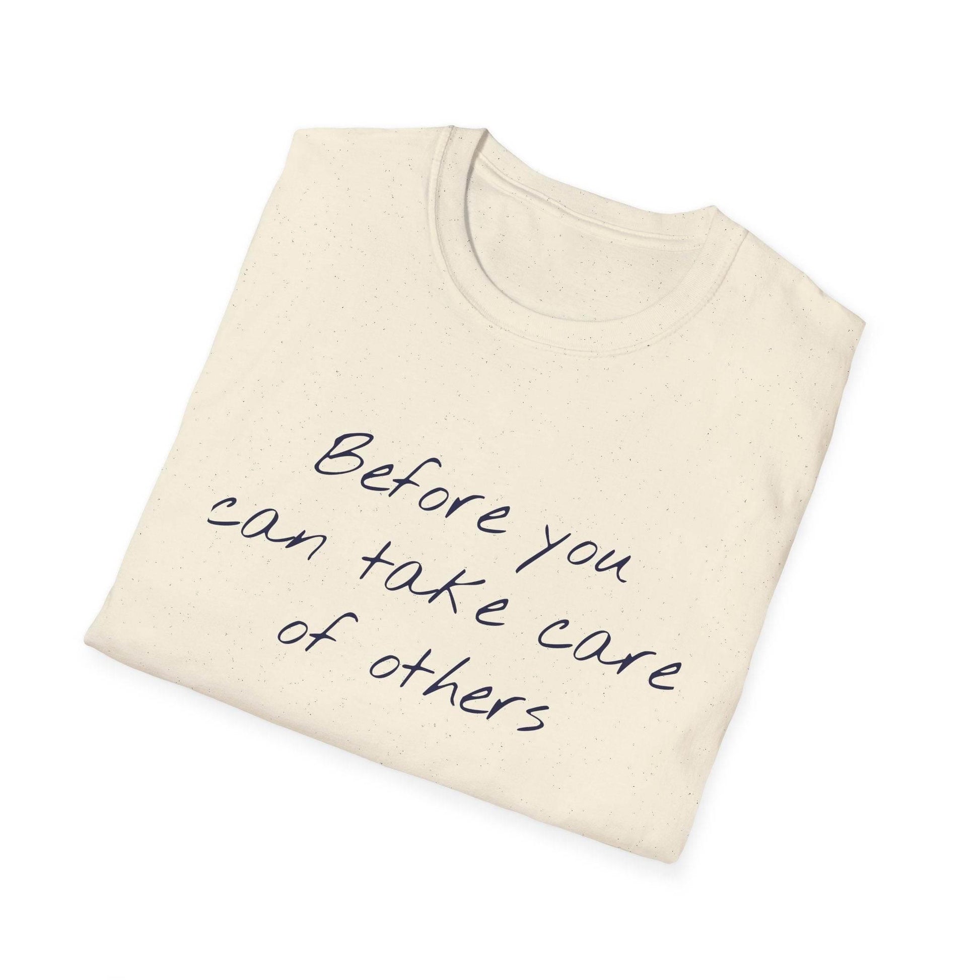 Unisex Softstyle T-Shirt - 'Take Care' Inspirational - The Dreamer's Bookshop.