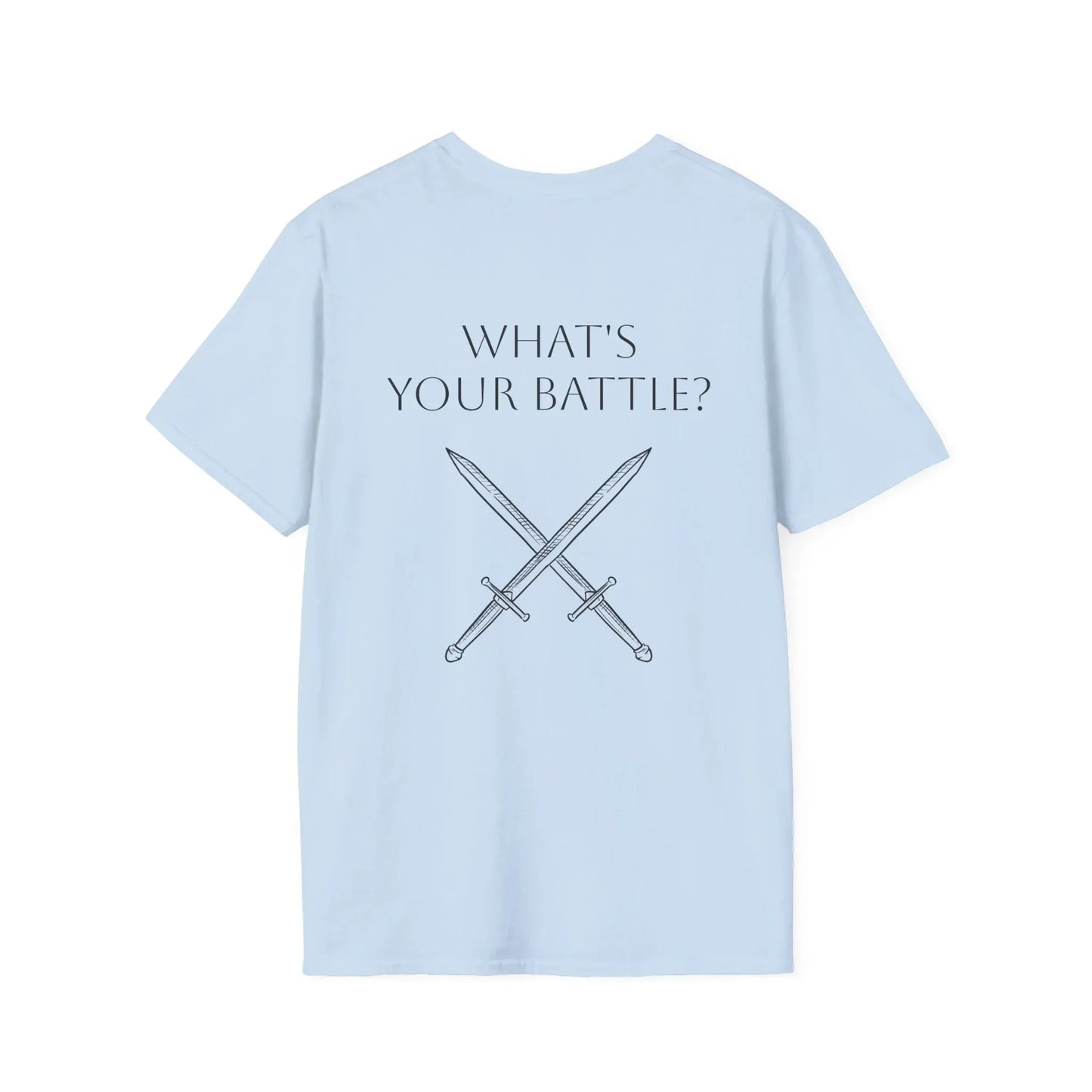 Anxiety Warrior Unisex Softstyle T-Shirt - What's Your Battle? - The Dreamer's Bookshop.