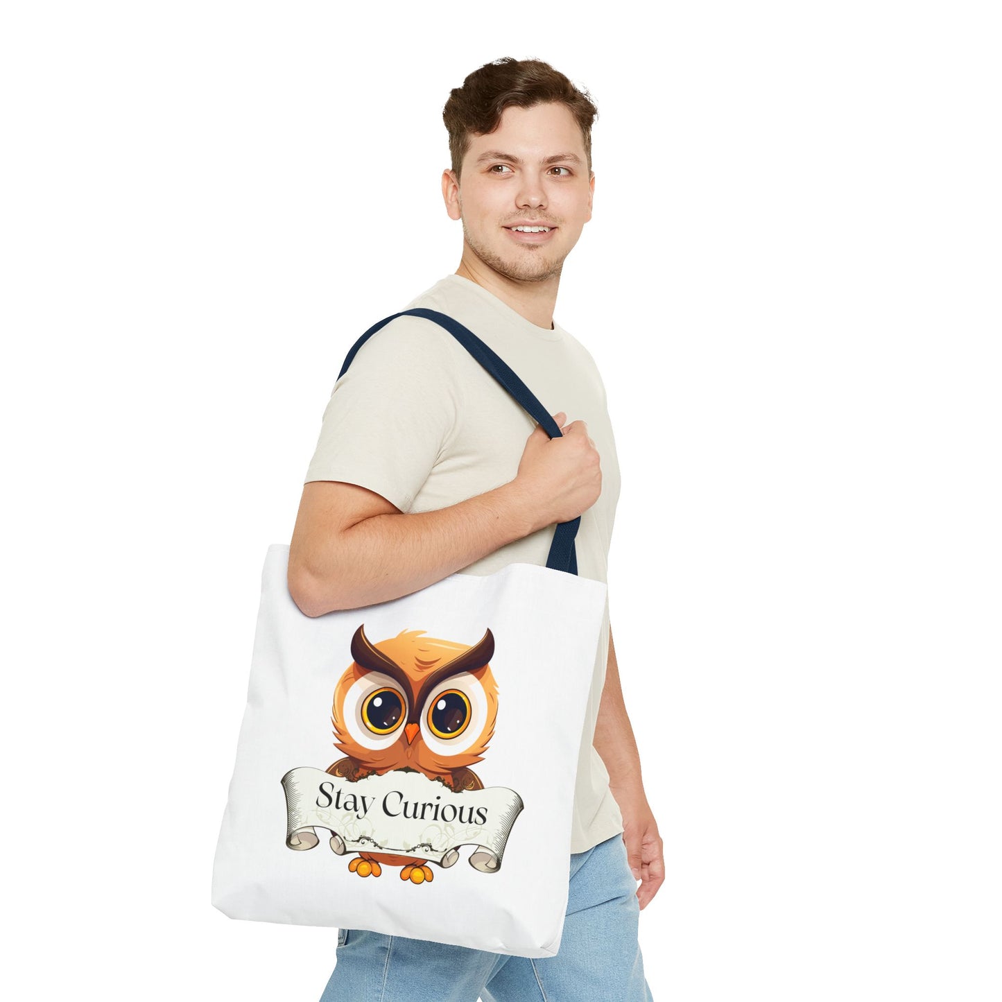 Literary Tote Bag - Stay Curous - The Dreamer's Bookshop Designs