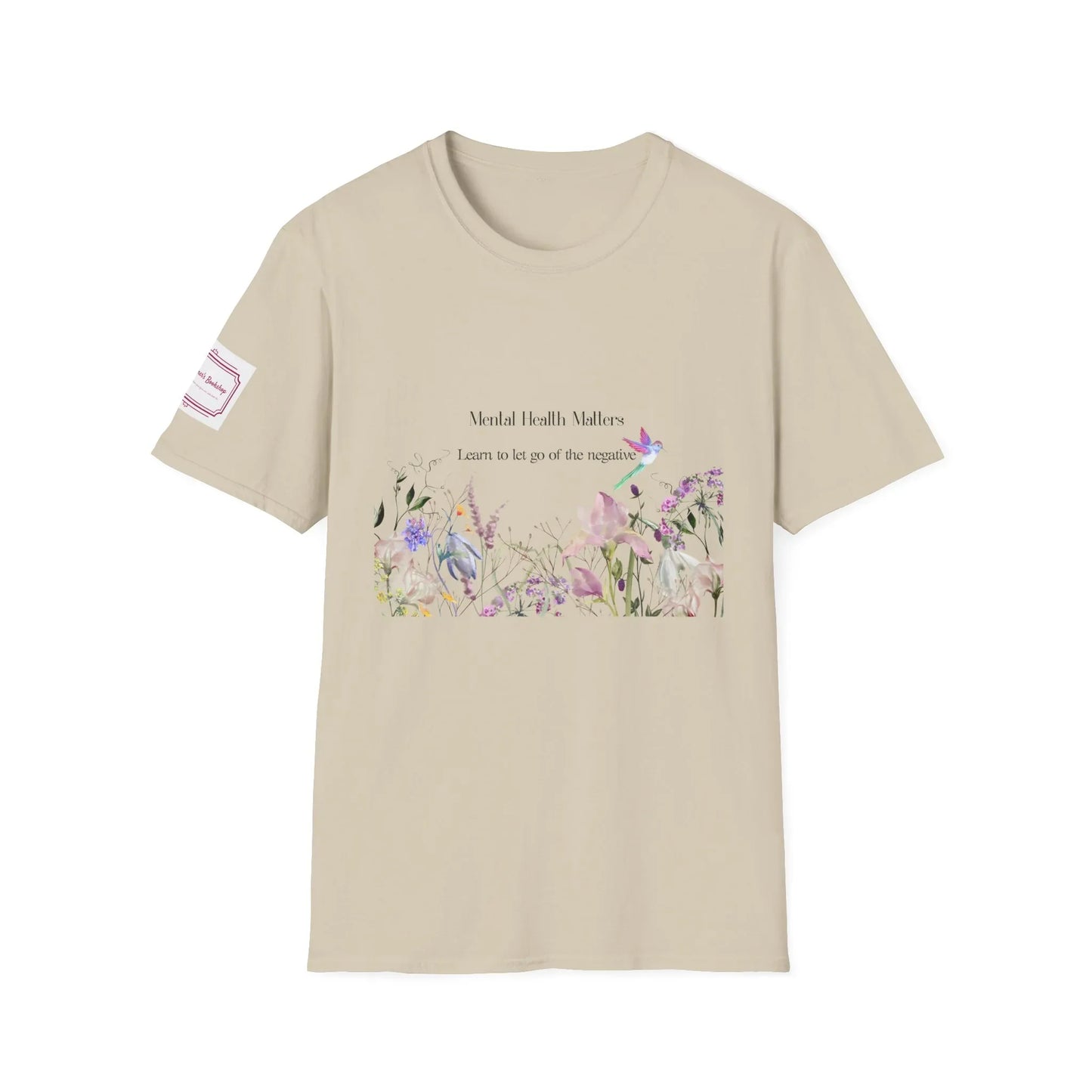 Inspirational Unisex T-Shirt - Mental Health "Let Go" - The Dreamer's Bookshop.