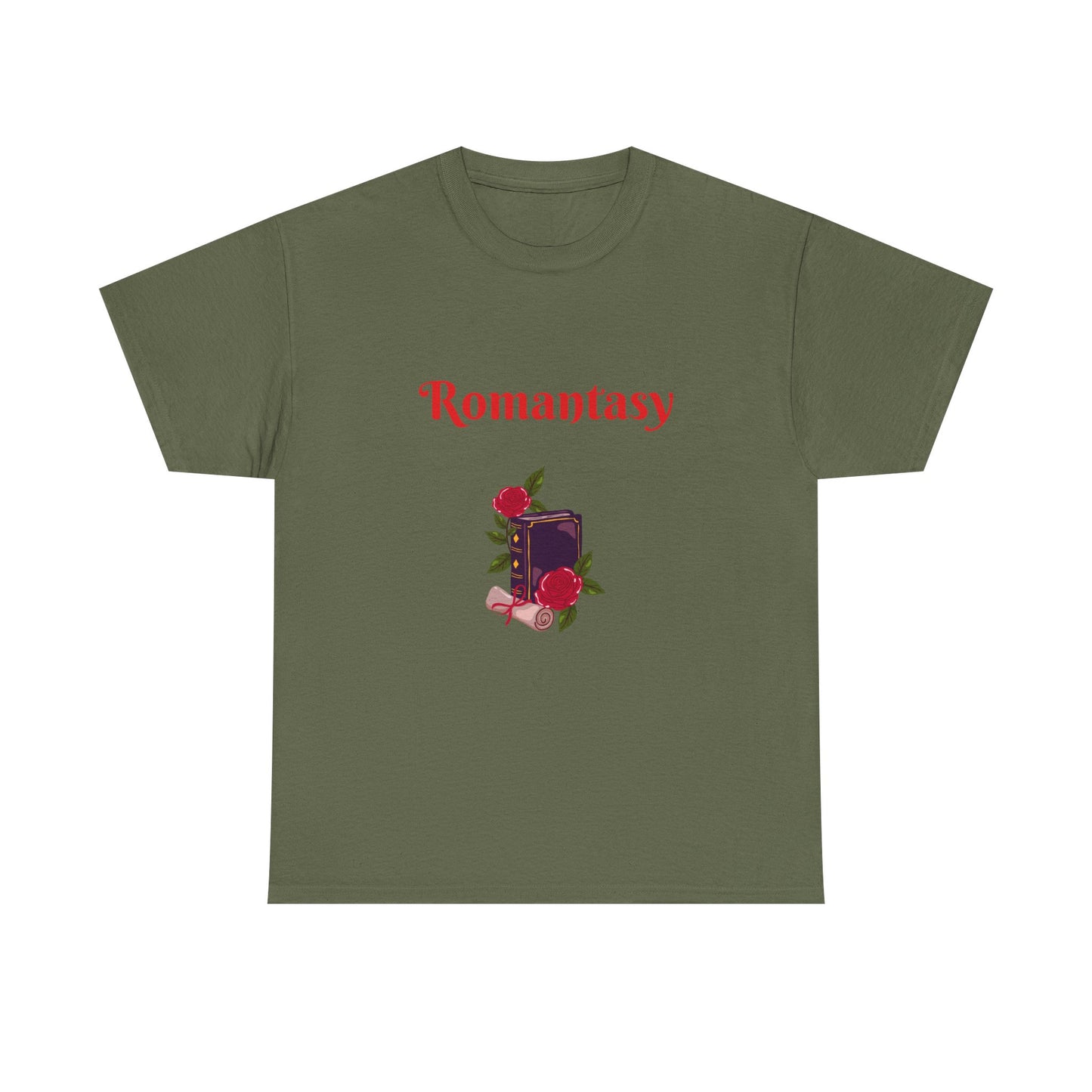 Fantasy -  Graphic Tee - Unisex Heavy Cotton T-Shirt Romantasy Books