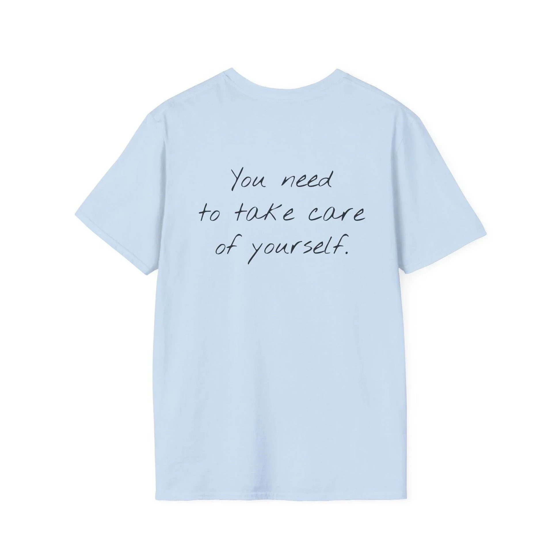 Unisex Softstyle T-Shirt - 'Take Care' Inspirational - The Dreamer's Bookshop.