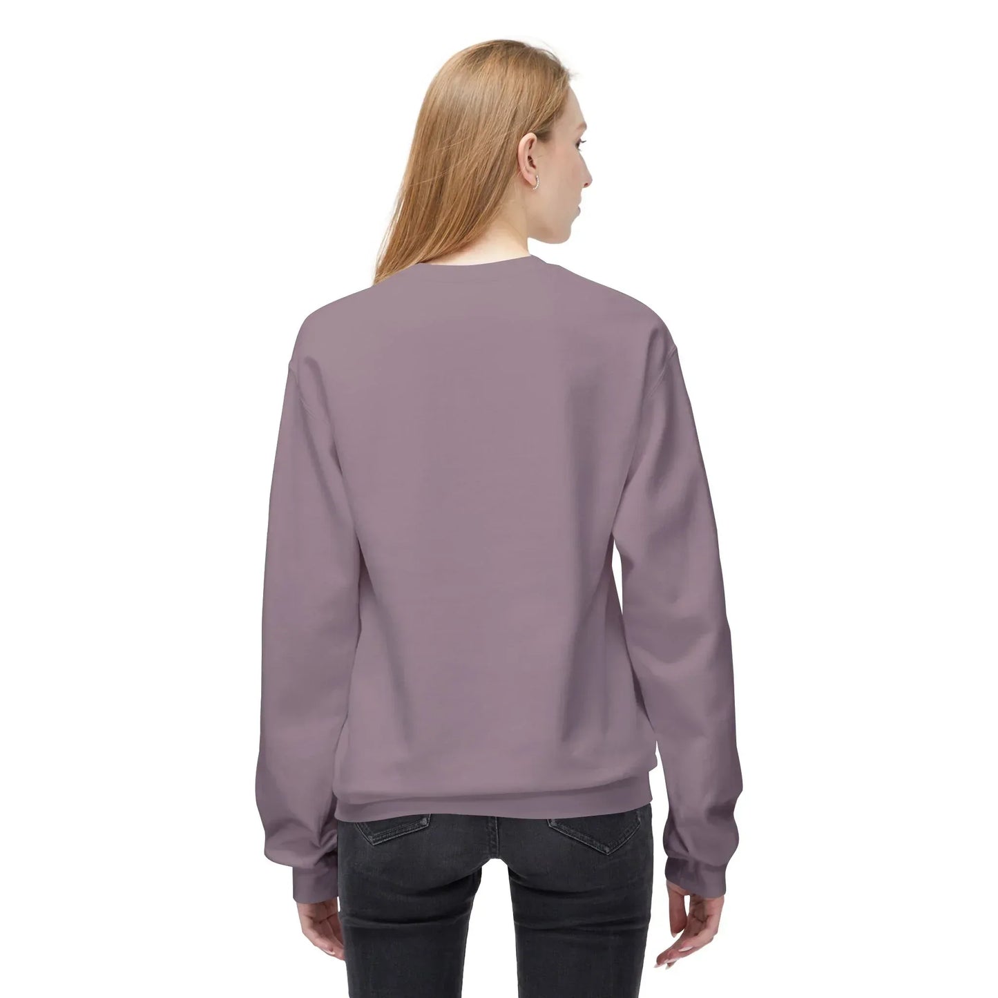 Winter Deer Fleece Crewneck Sweatshirt - Unisex Midweight - The Dreamer's Bookshop.