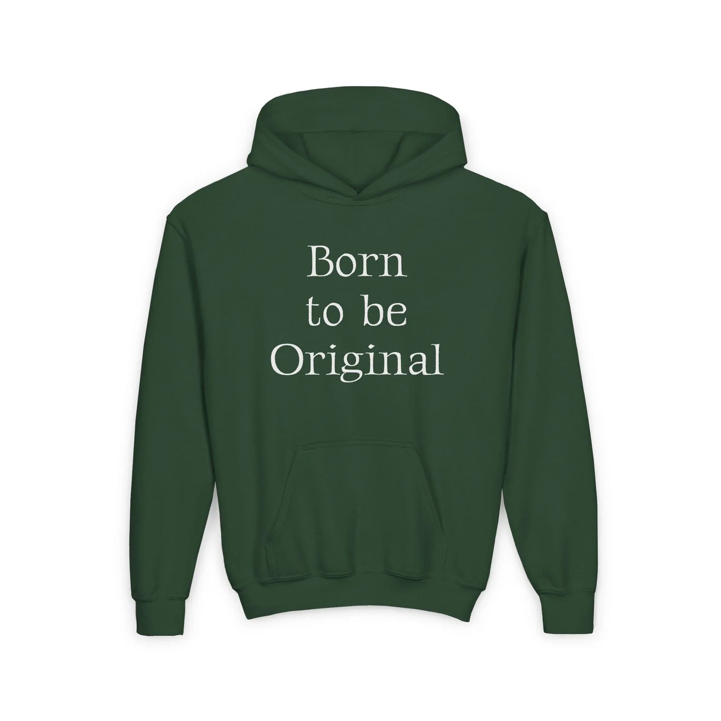 US (Ww) - Youth Heavy Blend Hooded Sweatshirt - "Born to be Original" & "Created by a Creator of Worlds" - The Dreamer's Bookshop.