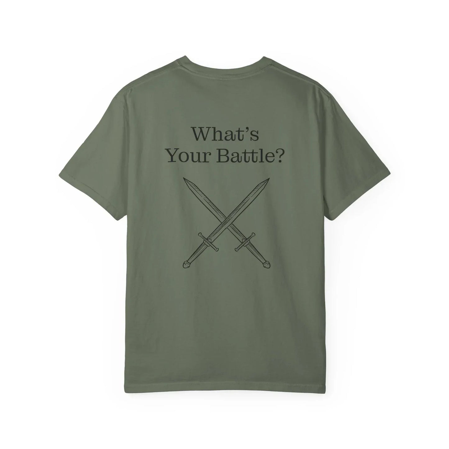 Chronic Pain Warrior Unisex Garment-Dyed T-shirt - Inspirational Motivational Tee - The Dreamer's Bookshop.