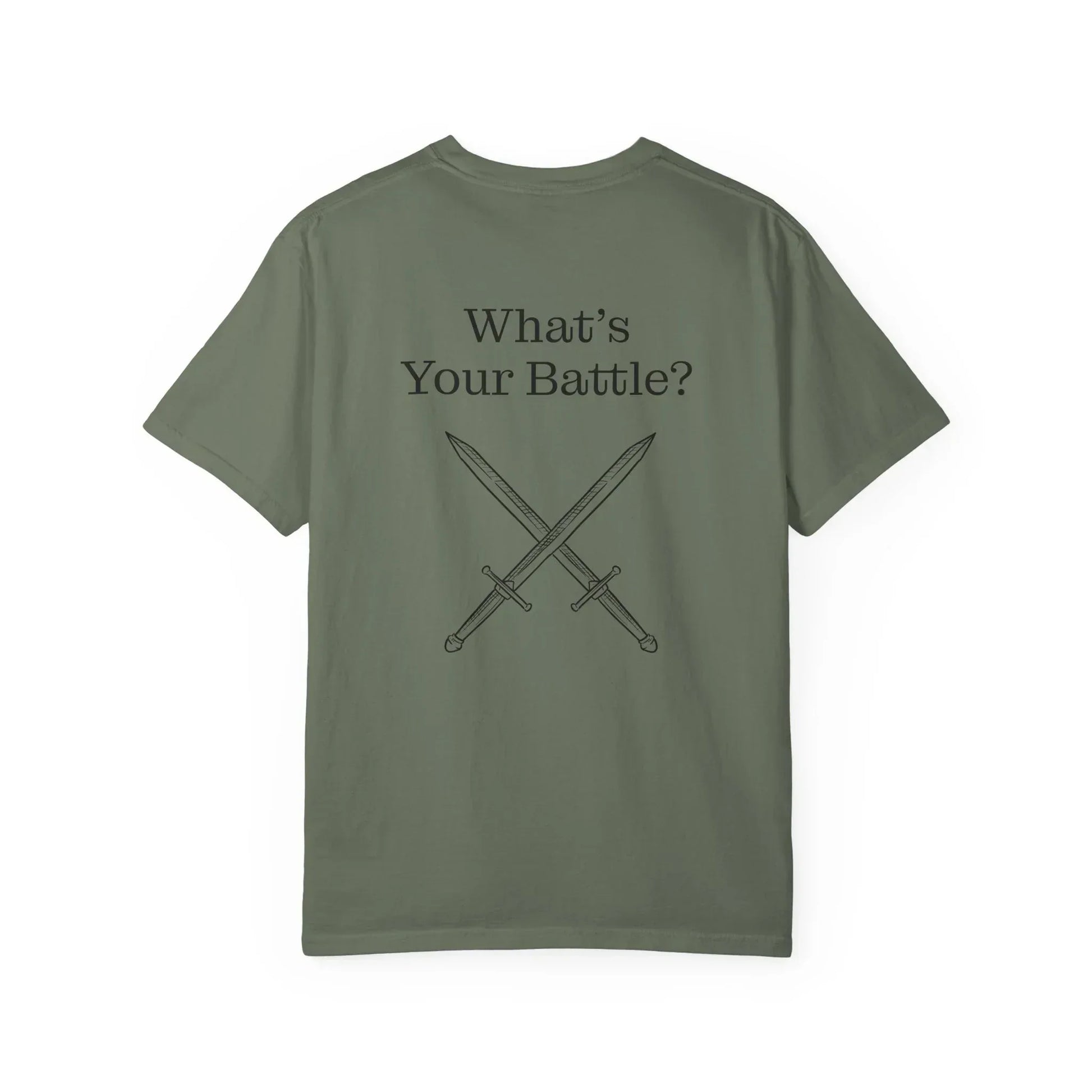 Chronic Pain Warrior Unisex Garment-Dyed T-shirt - Inspirational Motivational Tee - The Dreamer's Bookshop.