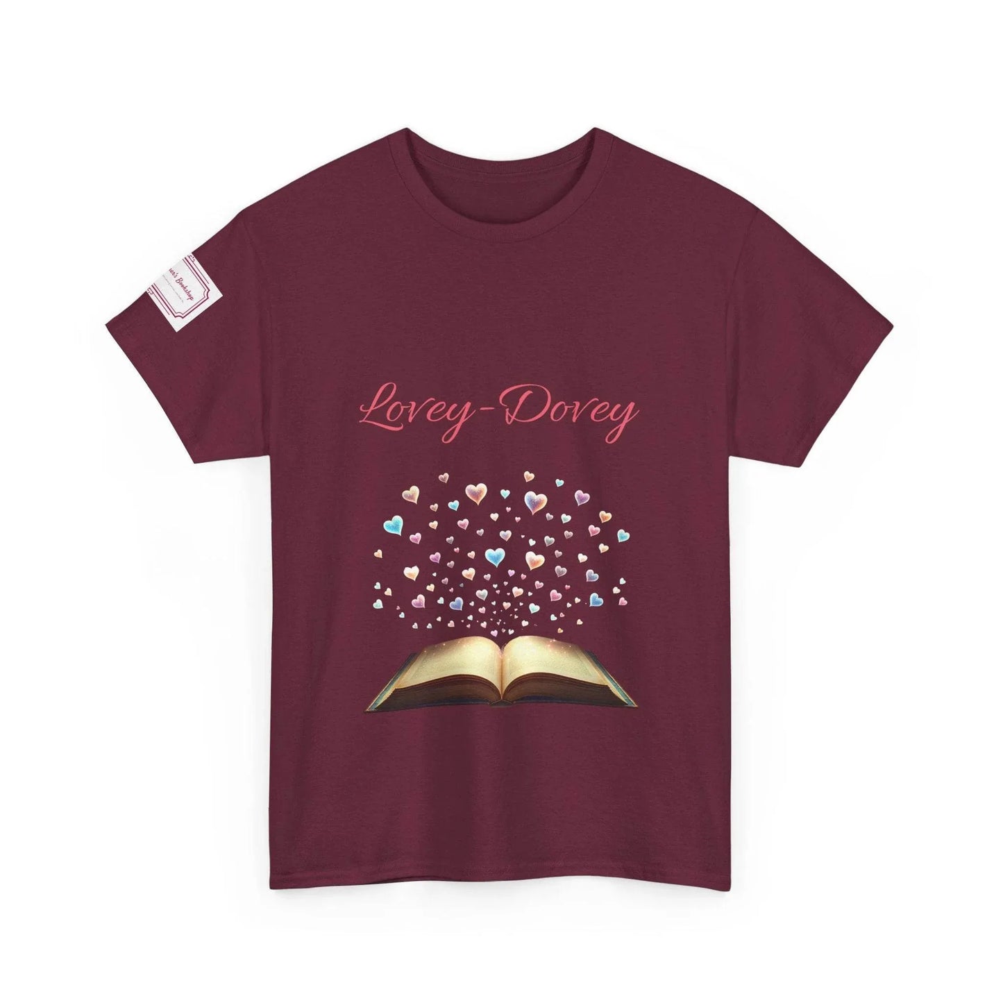 Lovey-Dovey - Graphic Unisex Heavy Cotton Tee - The Dreamer's Bookshop.