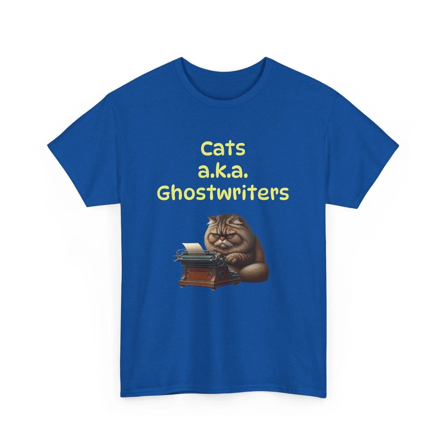 Cats Ghostwriters - A Unisex Heavy Cotton Tee - Perfect Gift for Book Lovers - The Dreamer's Bookshop.