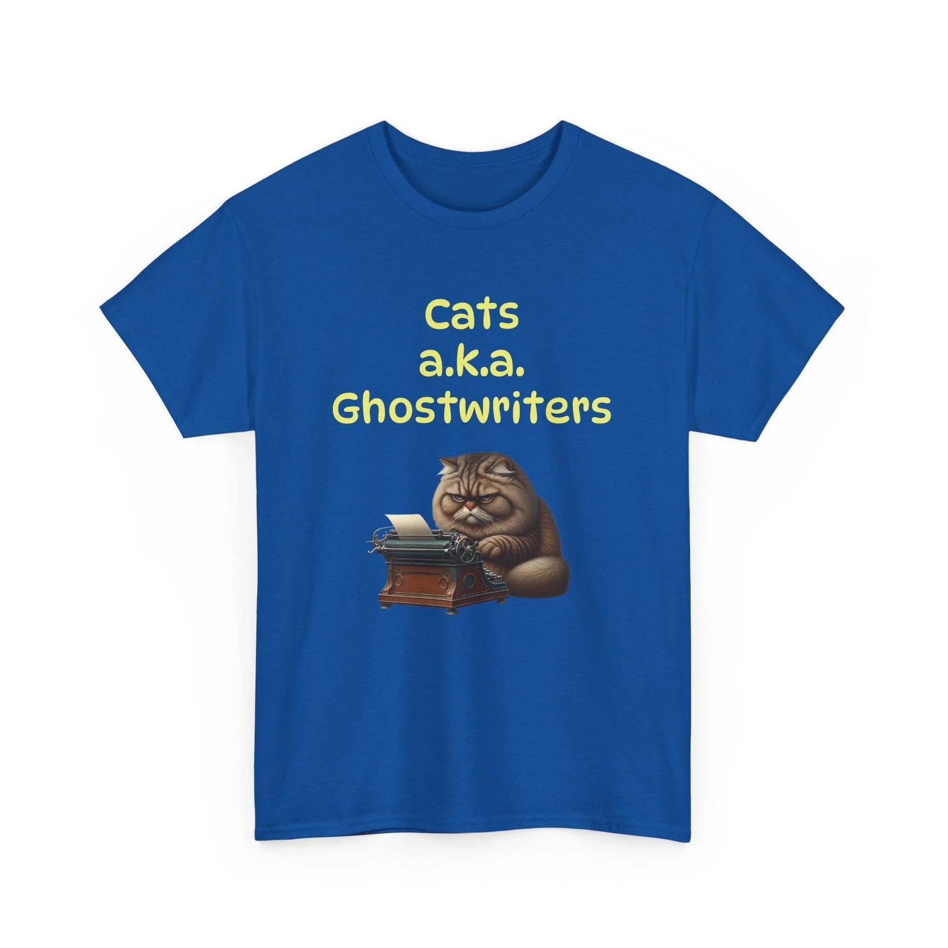 Cats Ghostwriters - A Unisex Heavy Cotton Tee - Perfect Gift for Book Lovers - The Dreamer's Bookshop.