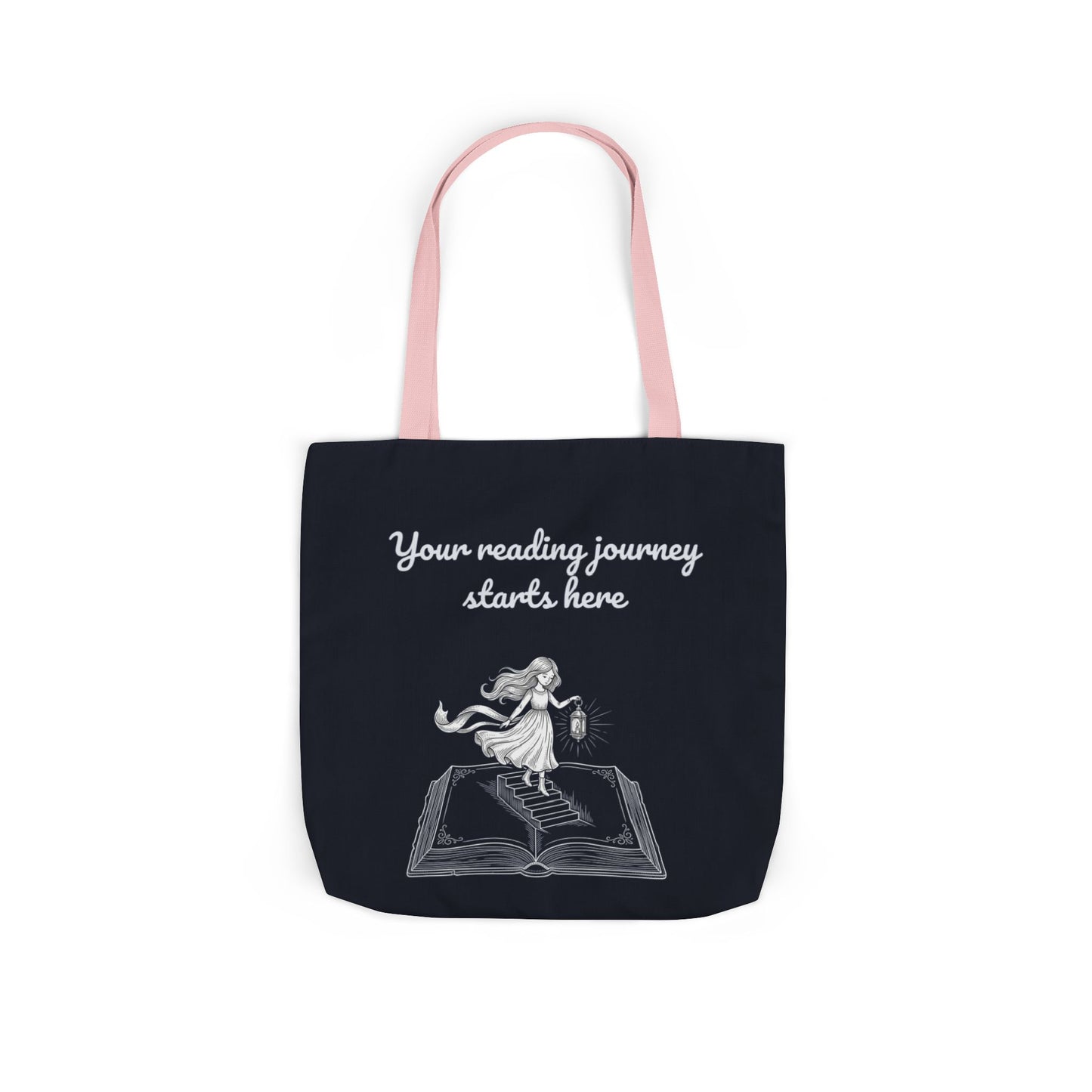 Whimsical Tote Bag - "Reading Journey"