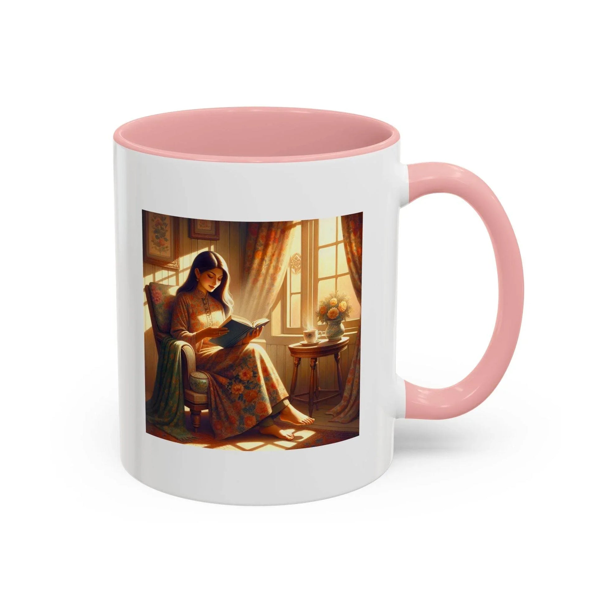 Cozy Reading Accent Coffee Mug - 11 oz - Perfect for Book Lovers - The Dreamer's Bookshop.