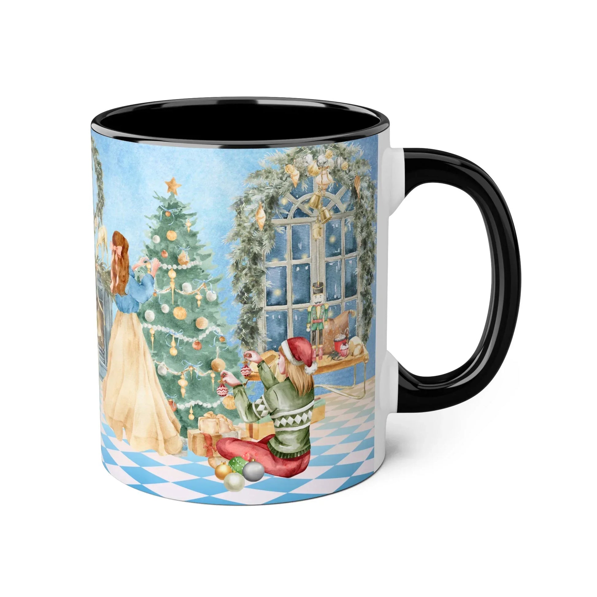 Christmas Tree Decoration Coffee Mug - 11oz Cup tis the Season - The Dreamer's Bookshop.